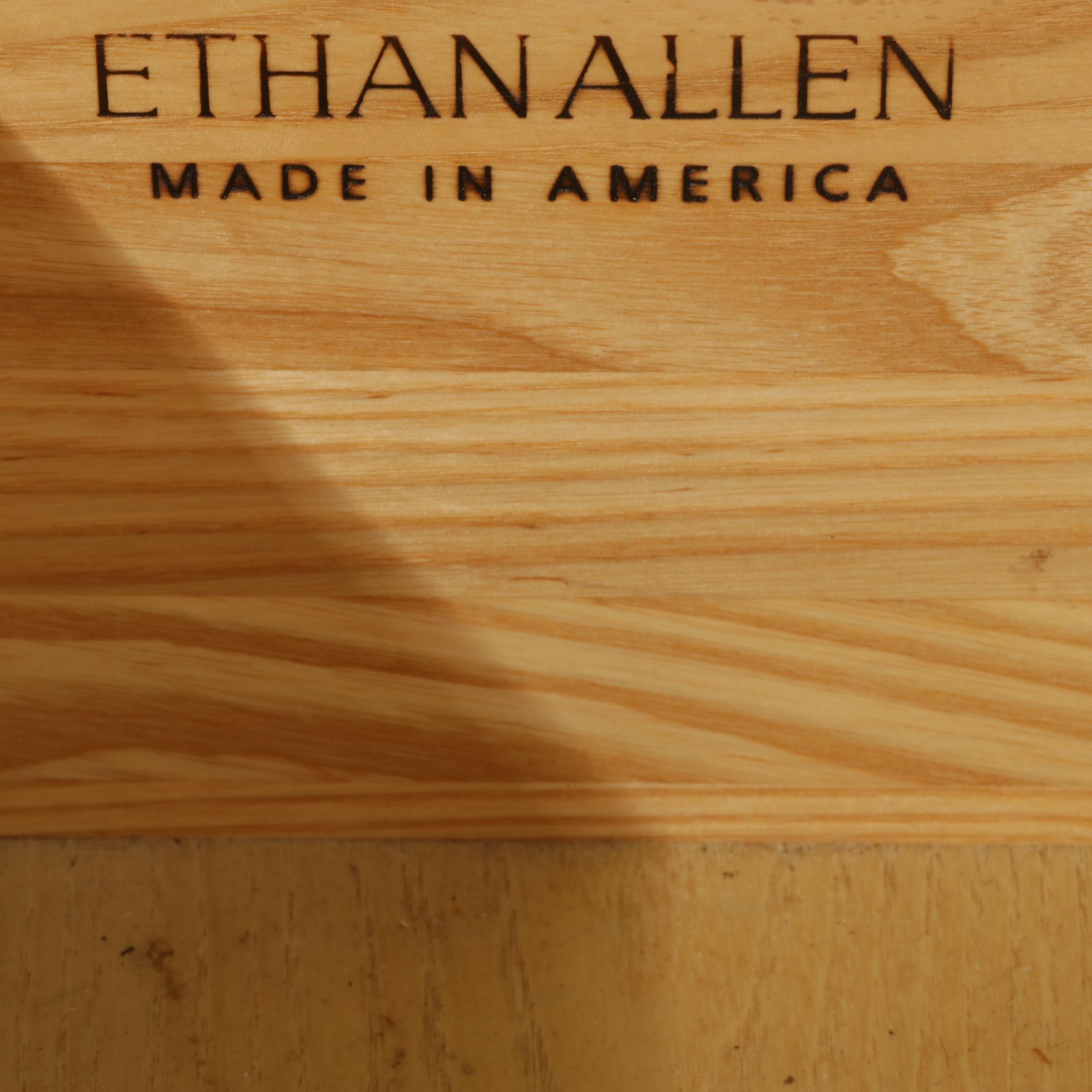 Ethan Allen "Horizons" Stained Oak Nightstand, 21st Century