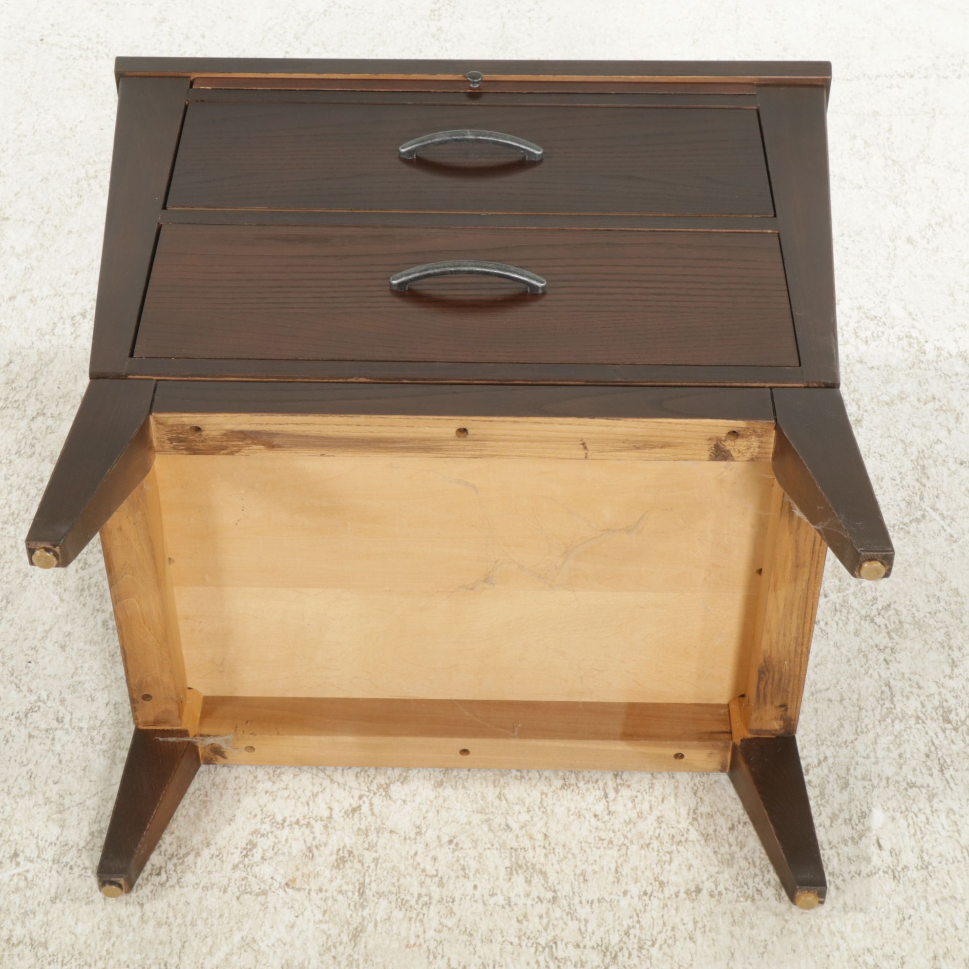 Ethan Allen "Horizons" Stained Oak Nightstand, 21st Century
