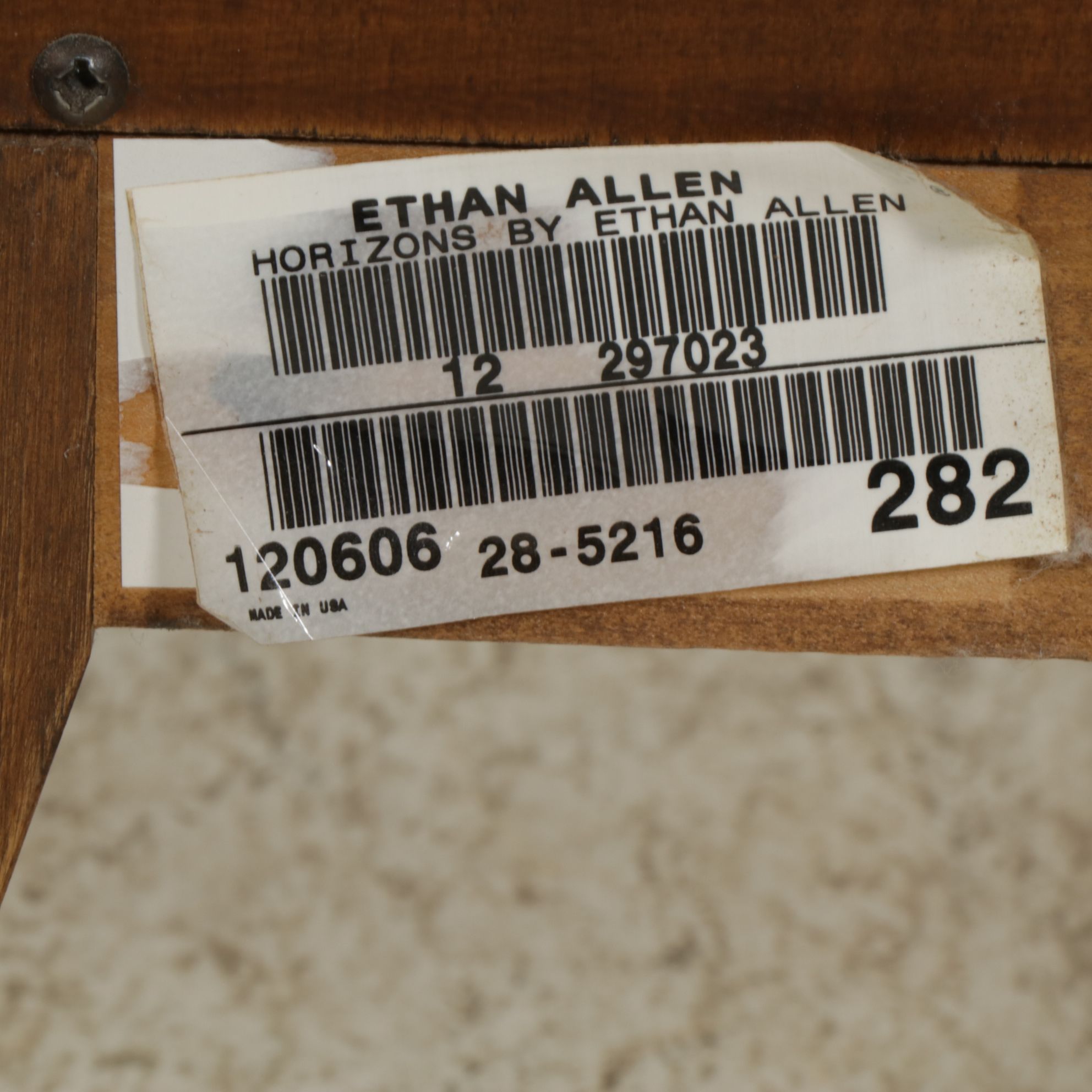 Ethan Allen "Horizons" Stained Oak Nightstand, 21st Century