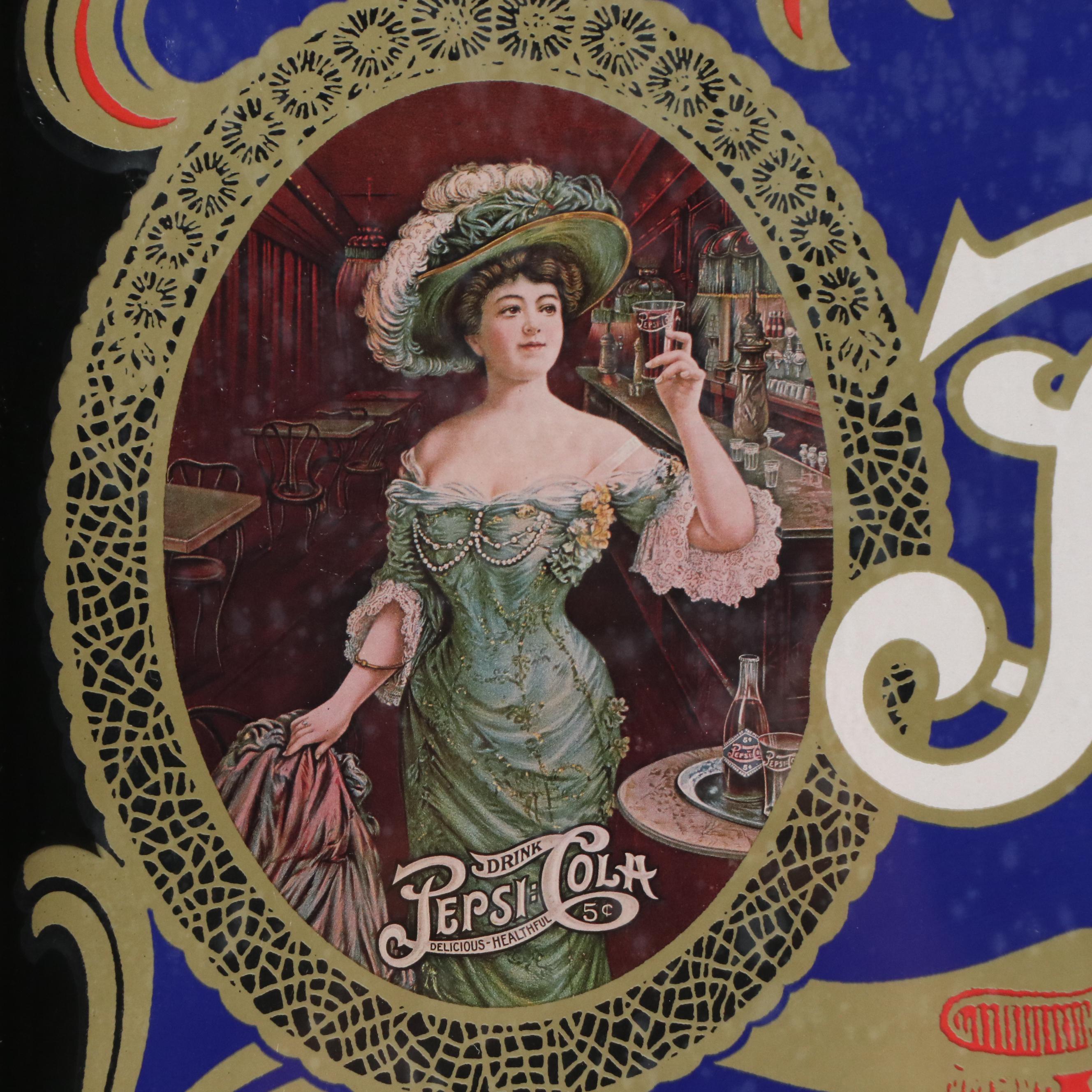 Pepsi-Cola Offset Lithograph and Serigraph Advertisement Print, 20th Century