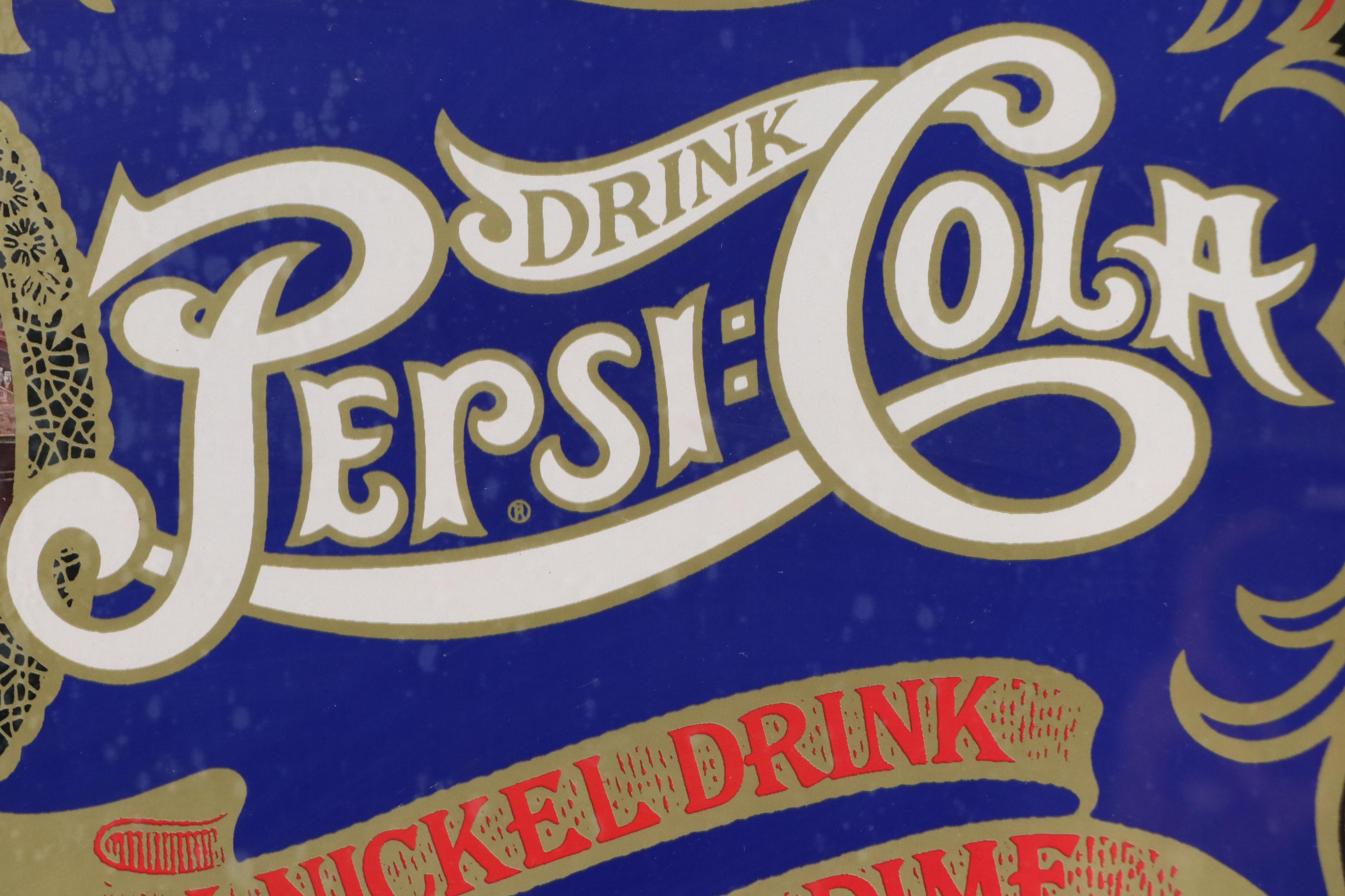 Pepsi-Cola Offset Lithograph and Serigraph Advertisement Print, 20th Century