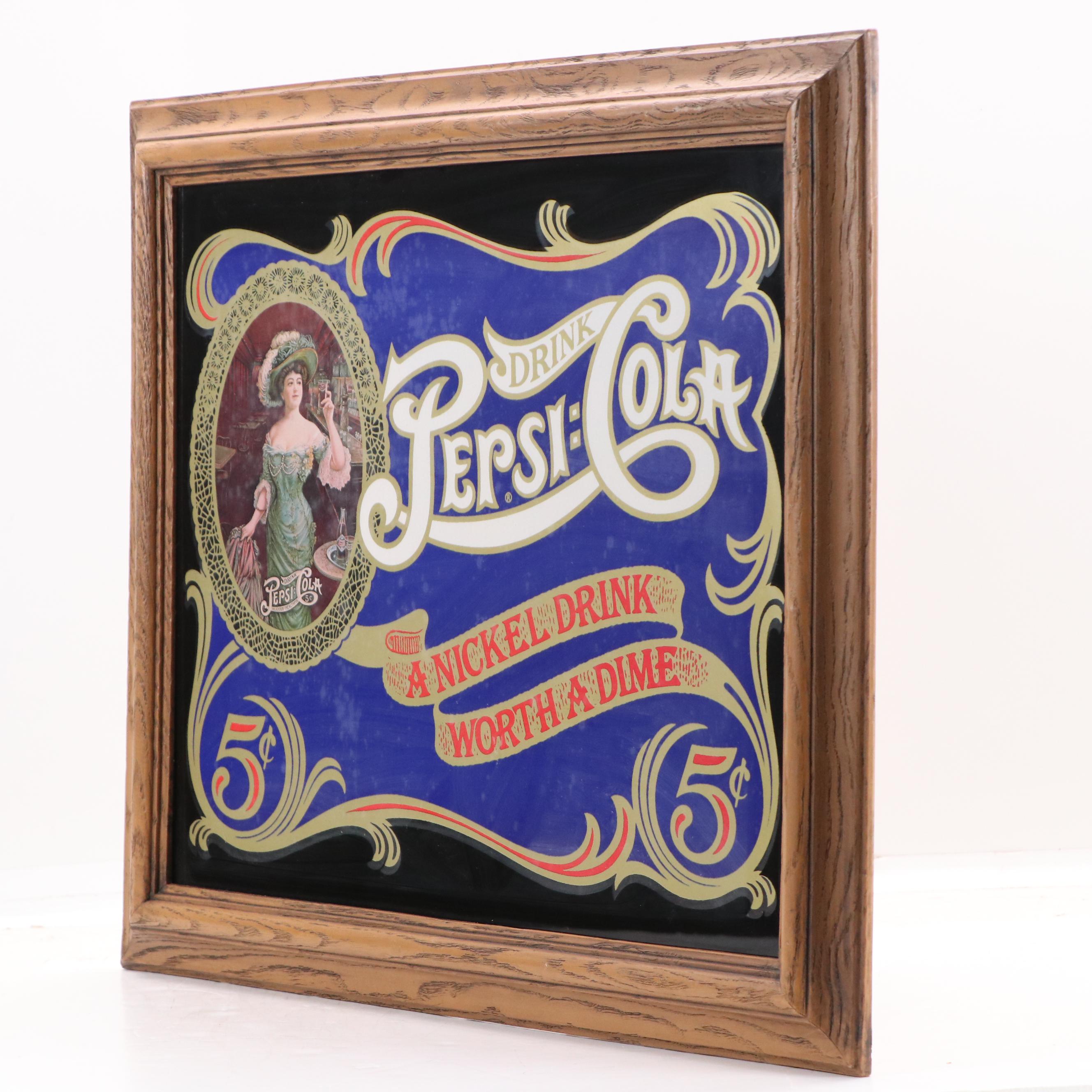 Pepsi-Cola Offset Lithograph and Serigraph Advertisement Print, 20th Century