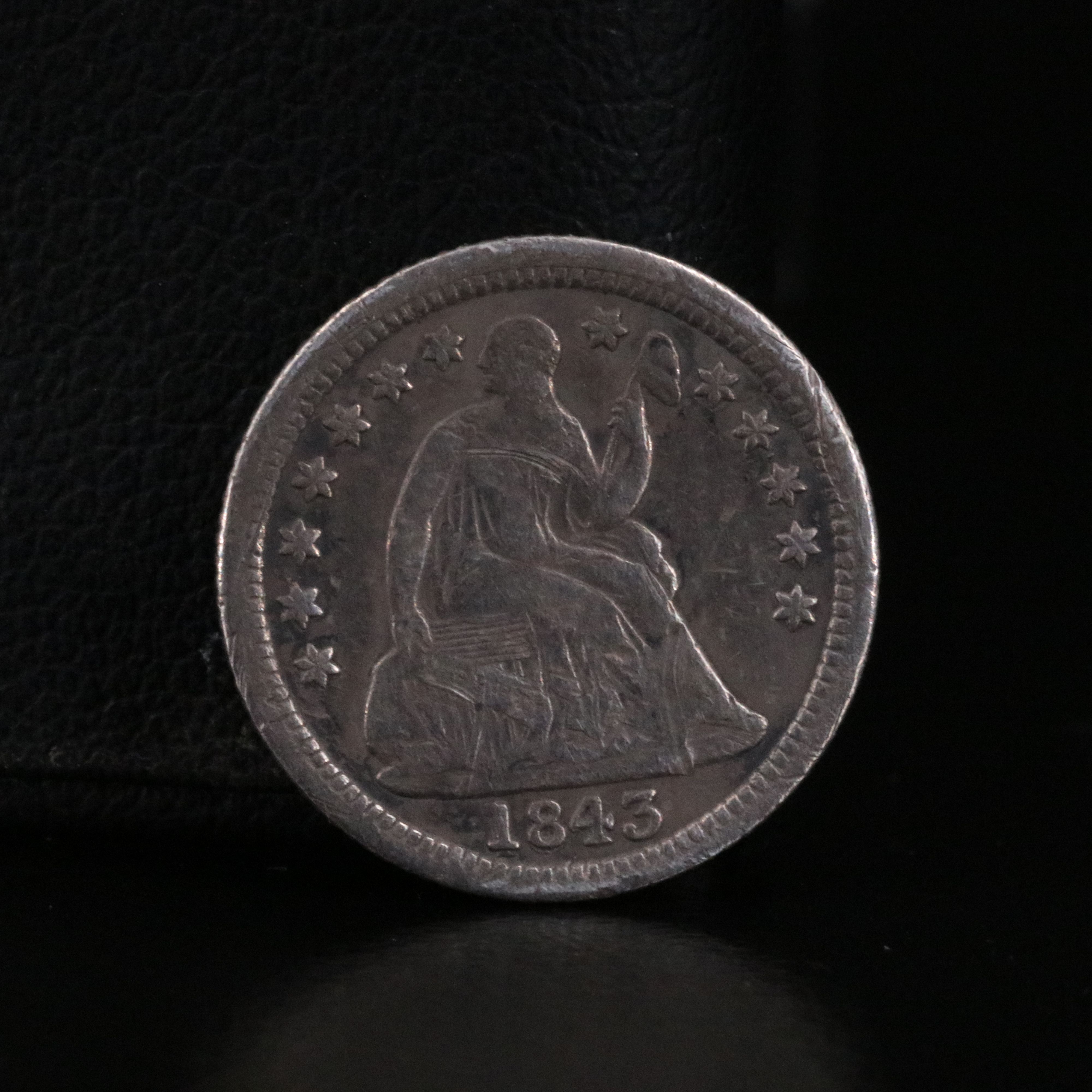 Three Early Capped Bust and Seated Liberty Coins with an 1831 Capped Bust Dime
