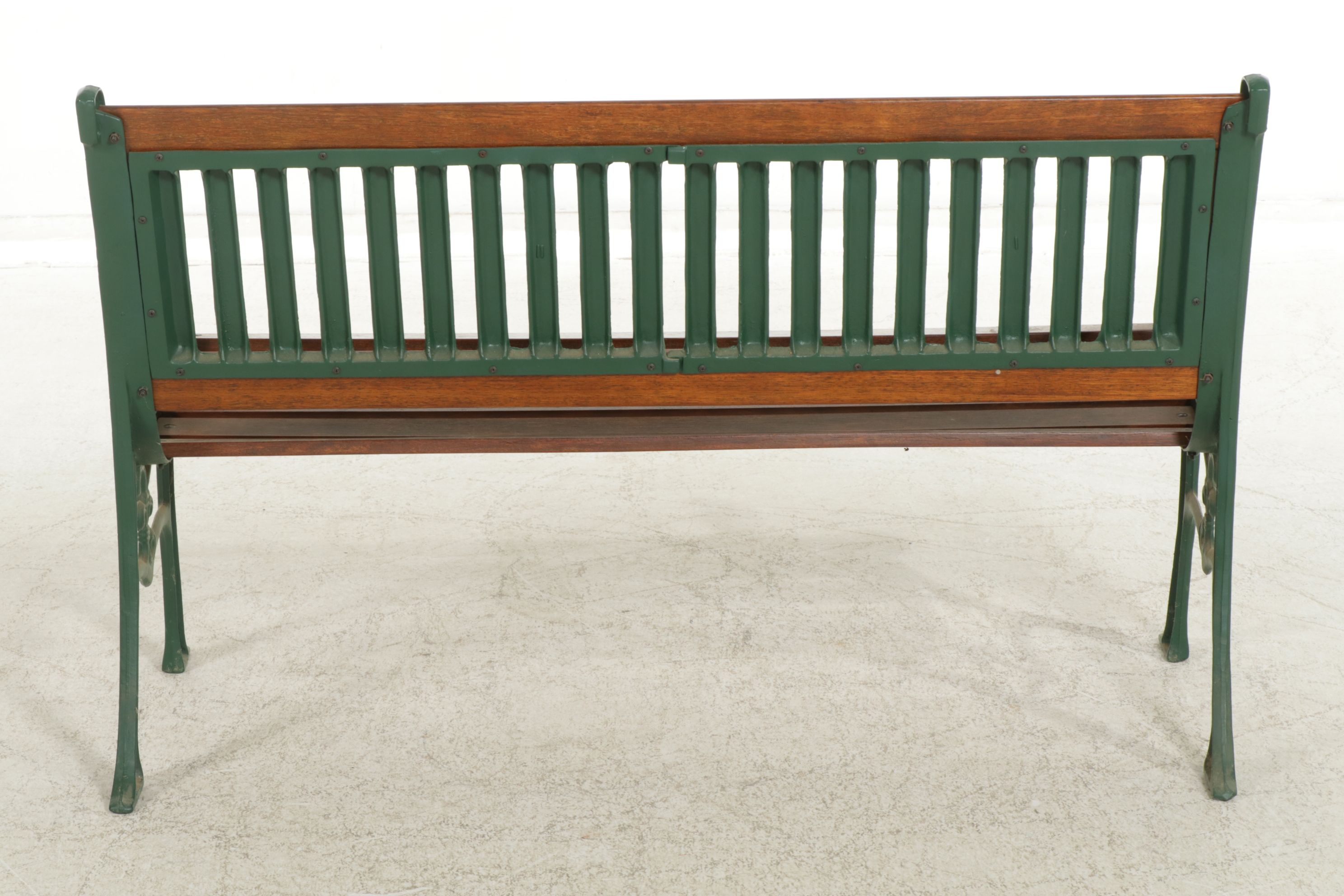 Cast Iron and Wood Garden Bench