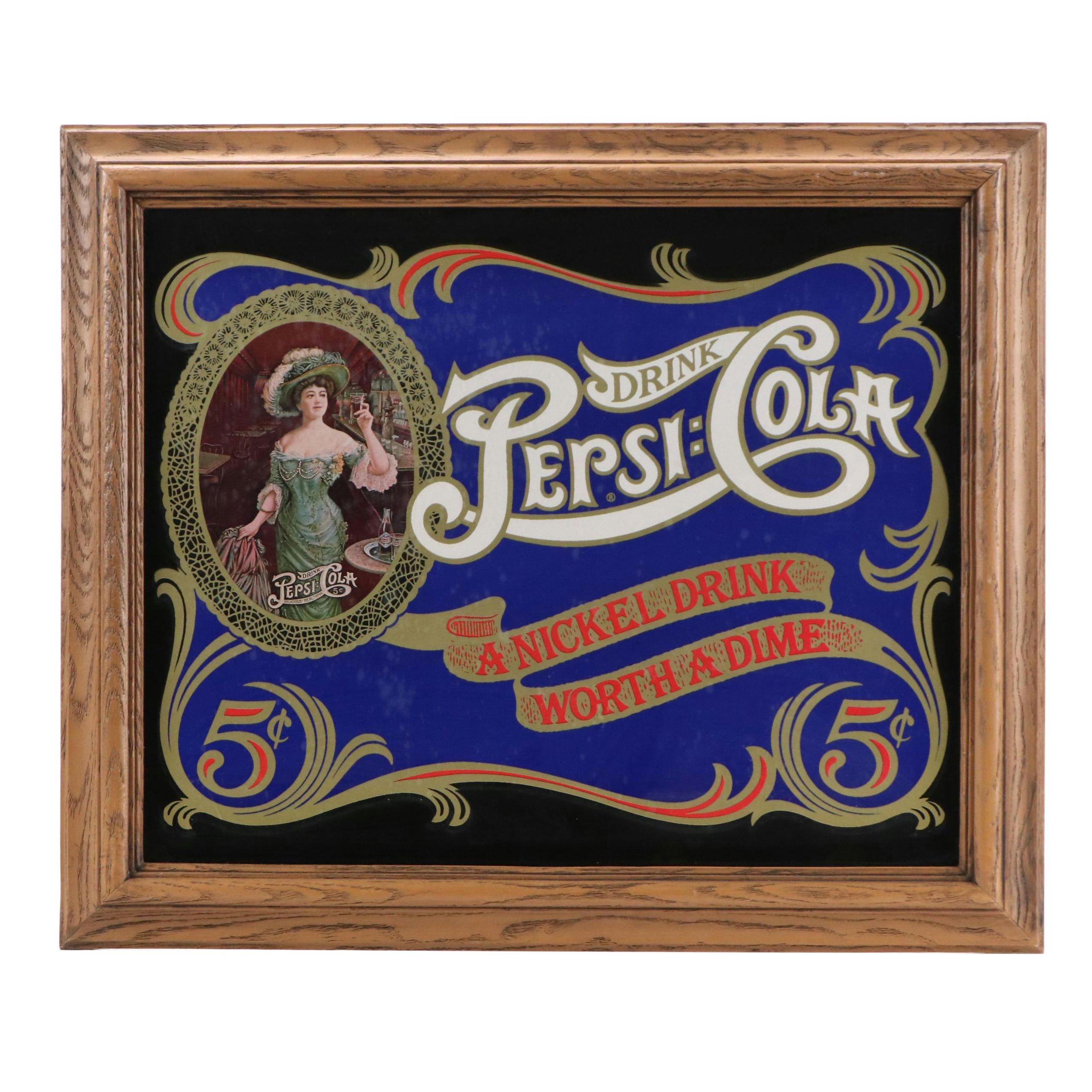 Pepsi-Cola Offset Lithograph and Serigraph Advertisement Print, 20th Century