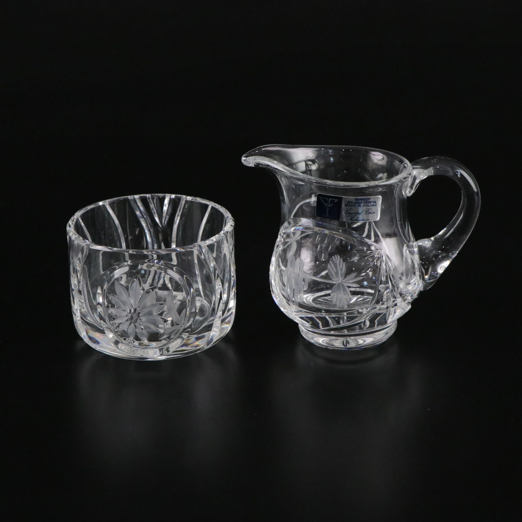 Shannon Crystal by Godinger Bowl with Silver Plate Stand & More