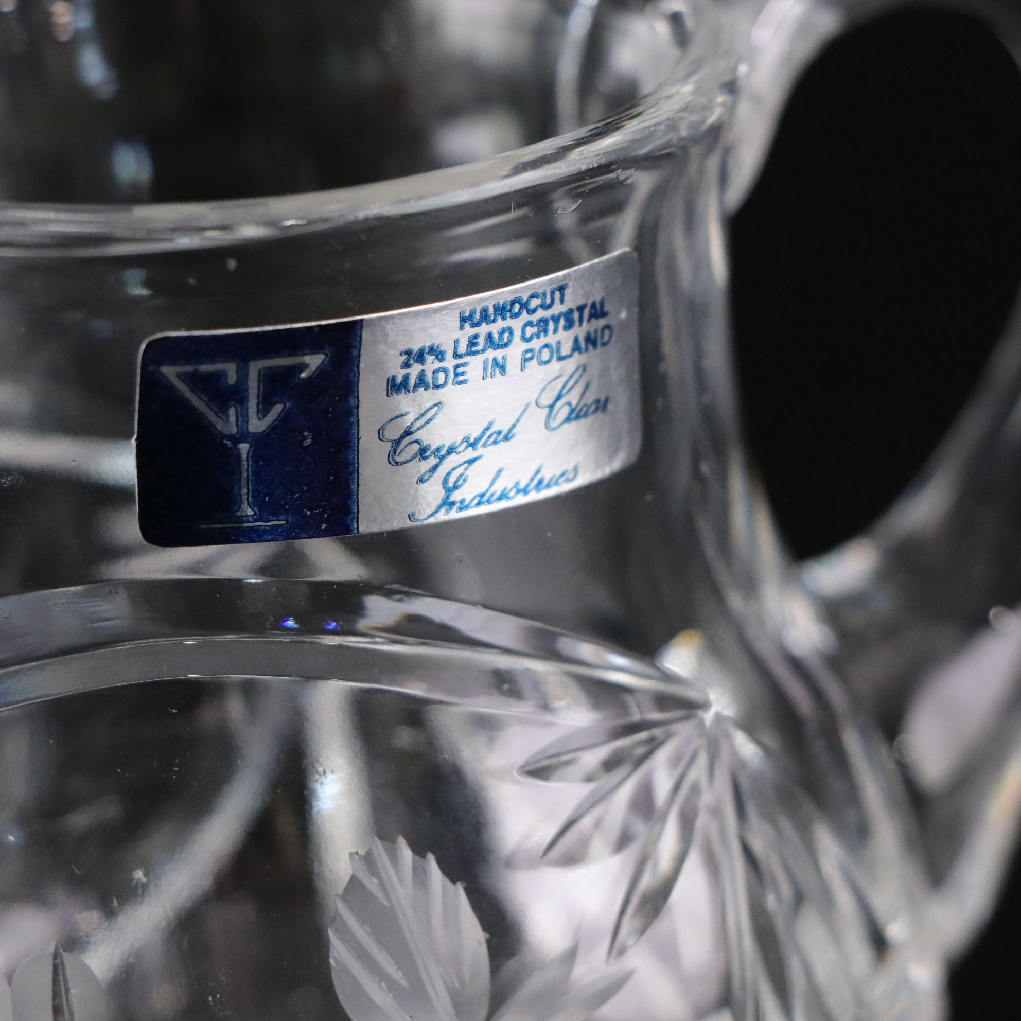 Shannon Crystal by Godinger Bowl with Silver Plate Stand & More