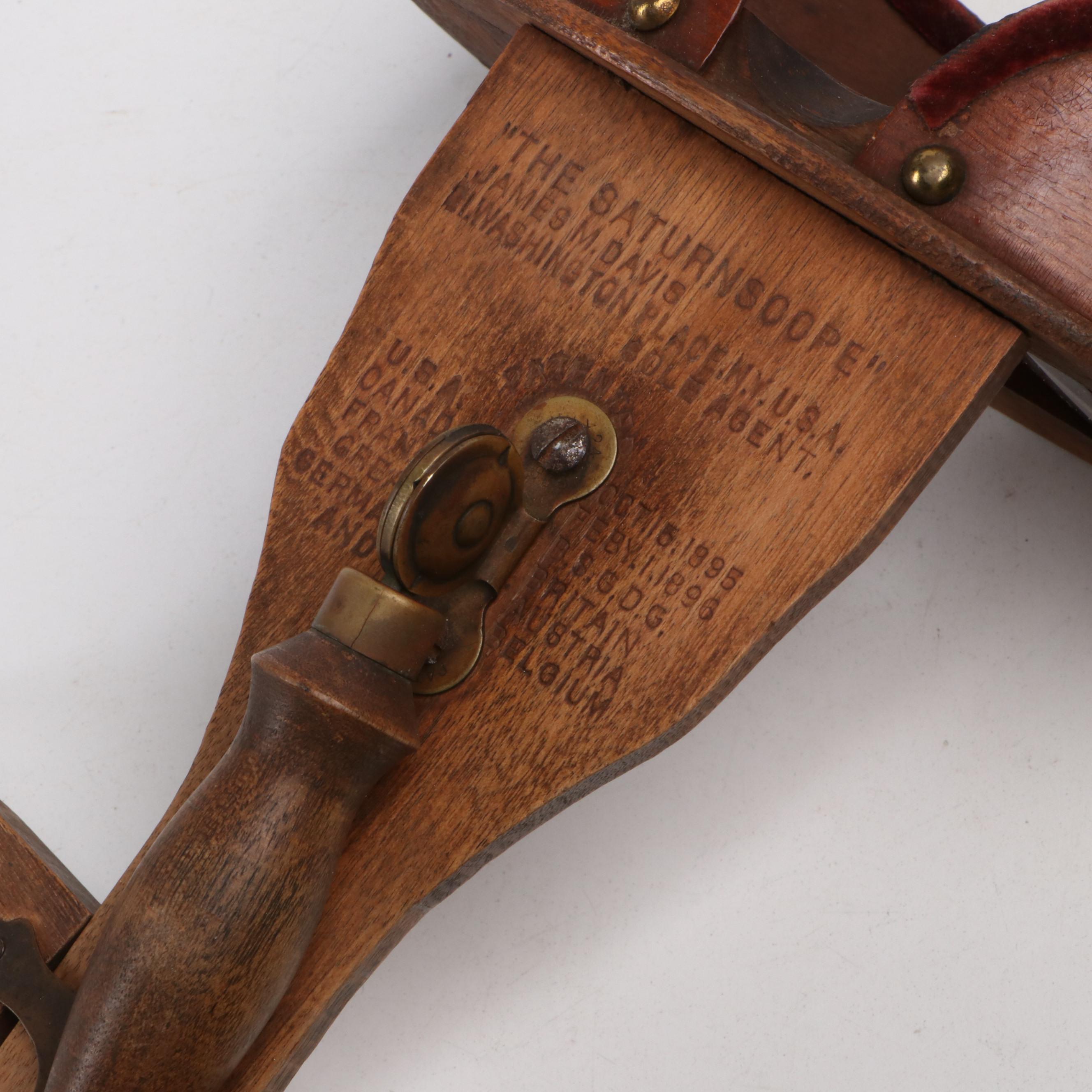 James M. Davis "The Saturnscope" with Other Stereoscopes and View Cards