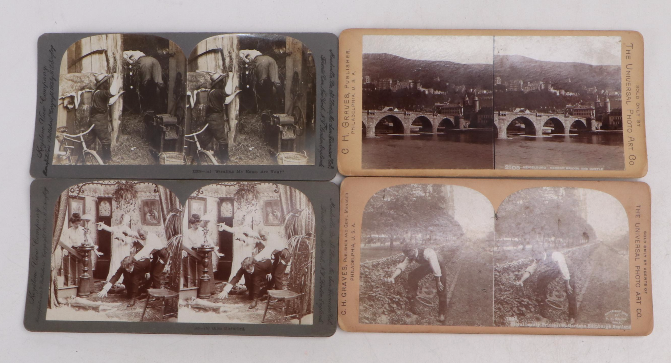 James M. Davis "The Saturnscope" with Other Stereoscopes and View Cards