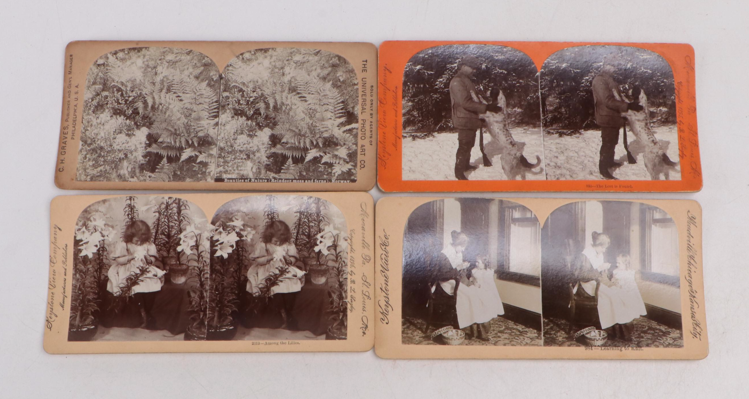 James M. Davis "The Saturnscope" with Other Stereoscopes and View Cards