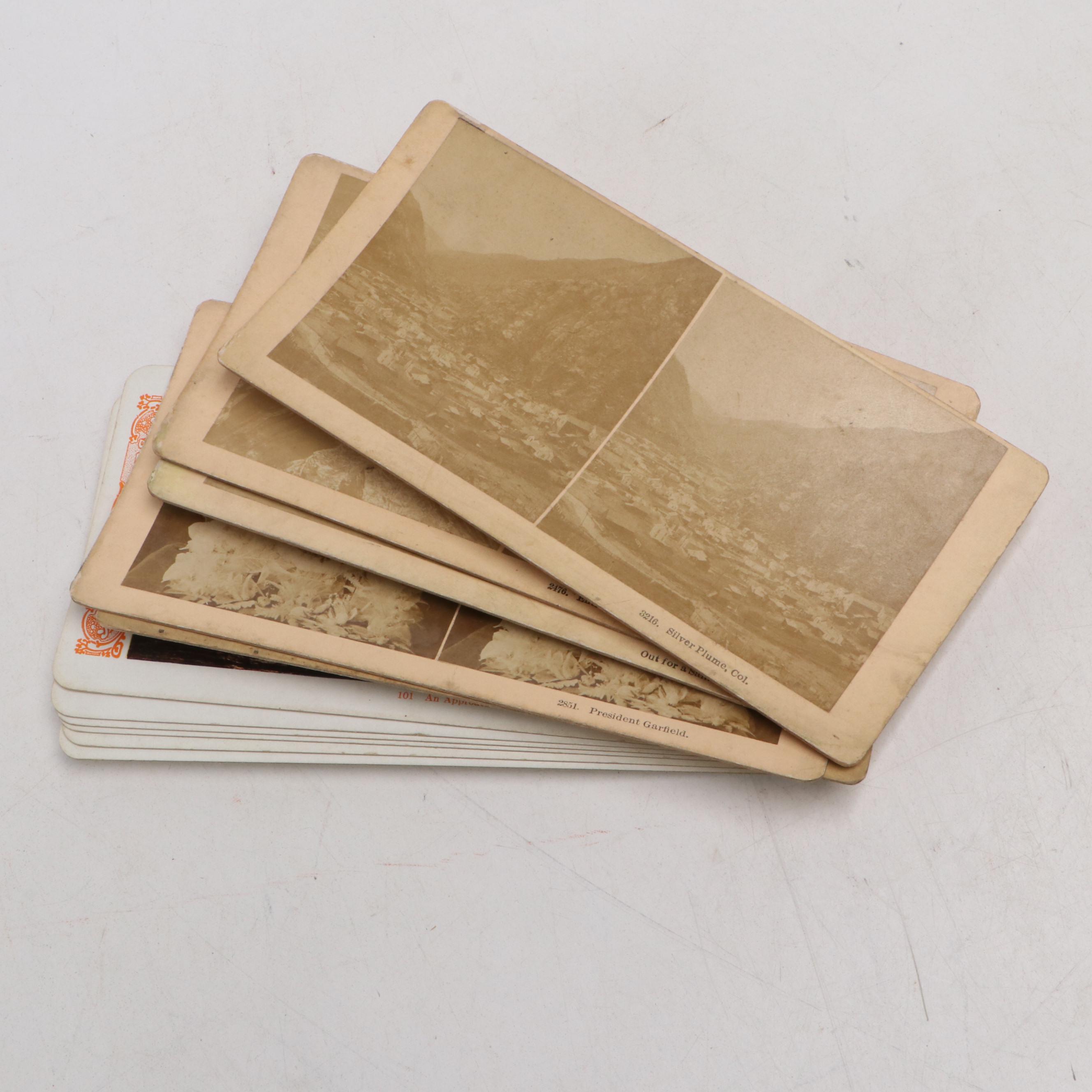 James M. Davis "The Saturnscope" with Other Stereoscopes and View Cards