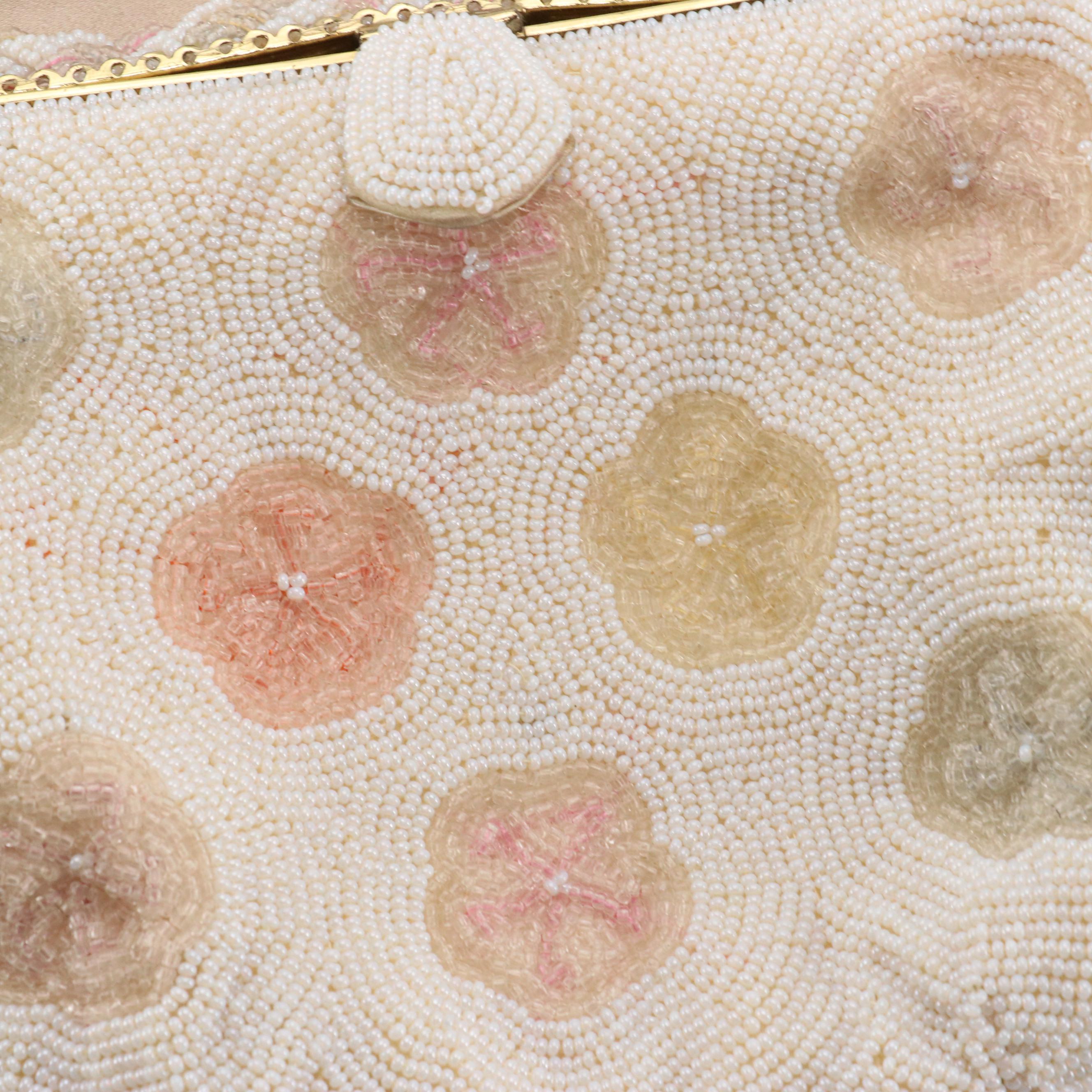 Richere Micro Beaded, Other Metallic Leather Evening Bags and Foldover Clutches