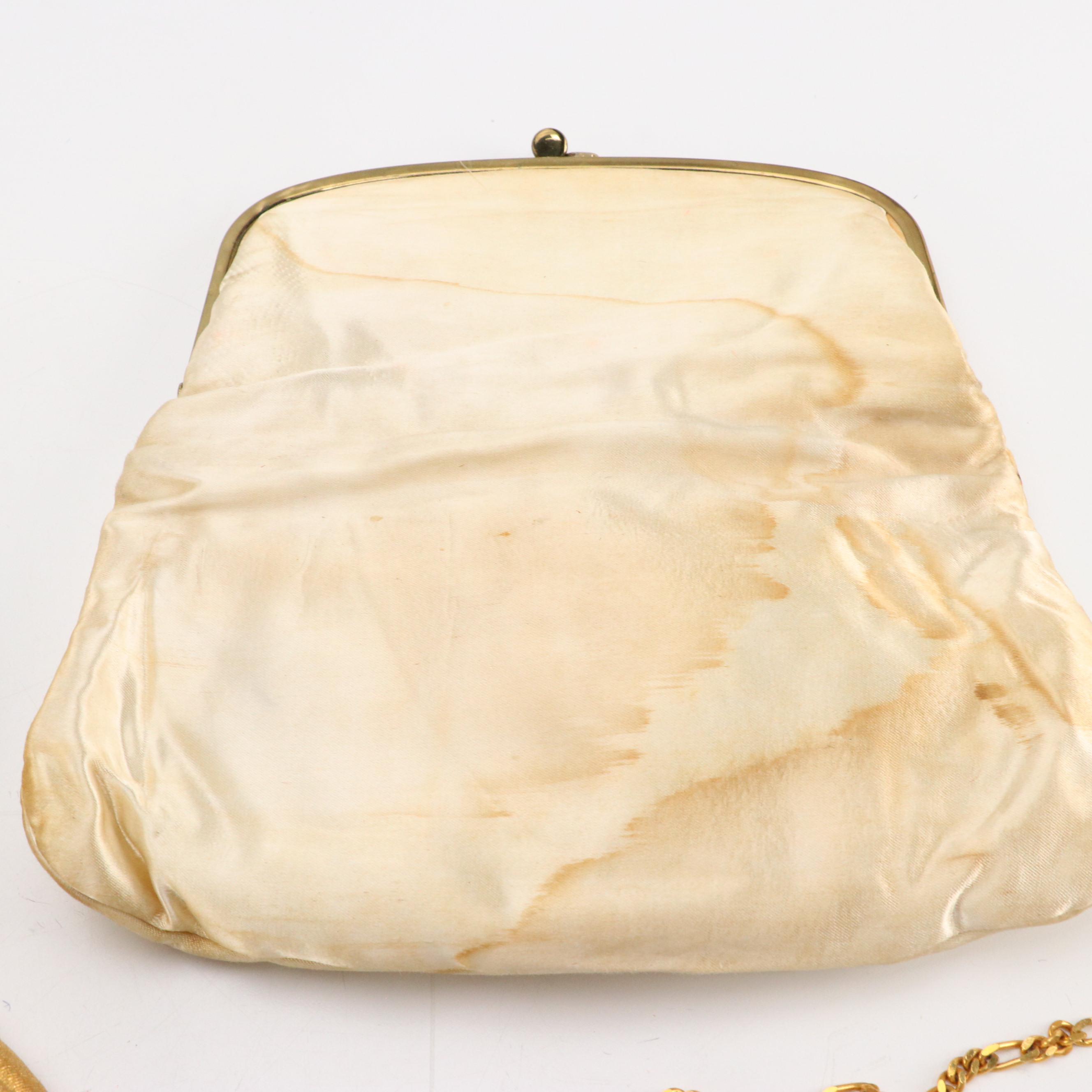 Richere Micro Beaded, Other Metallic Leather Evening Bags and Foldover Clutches