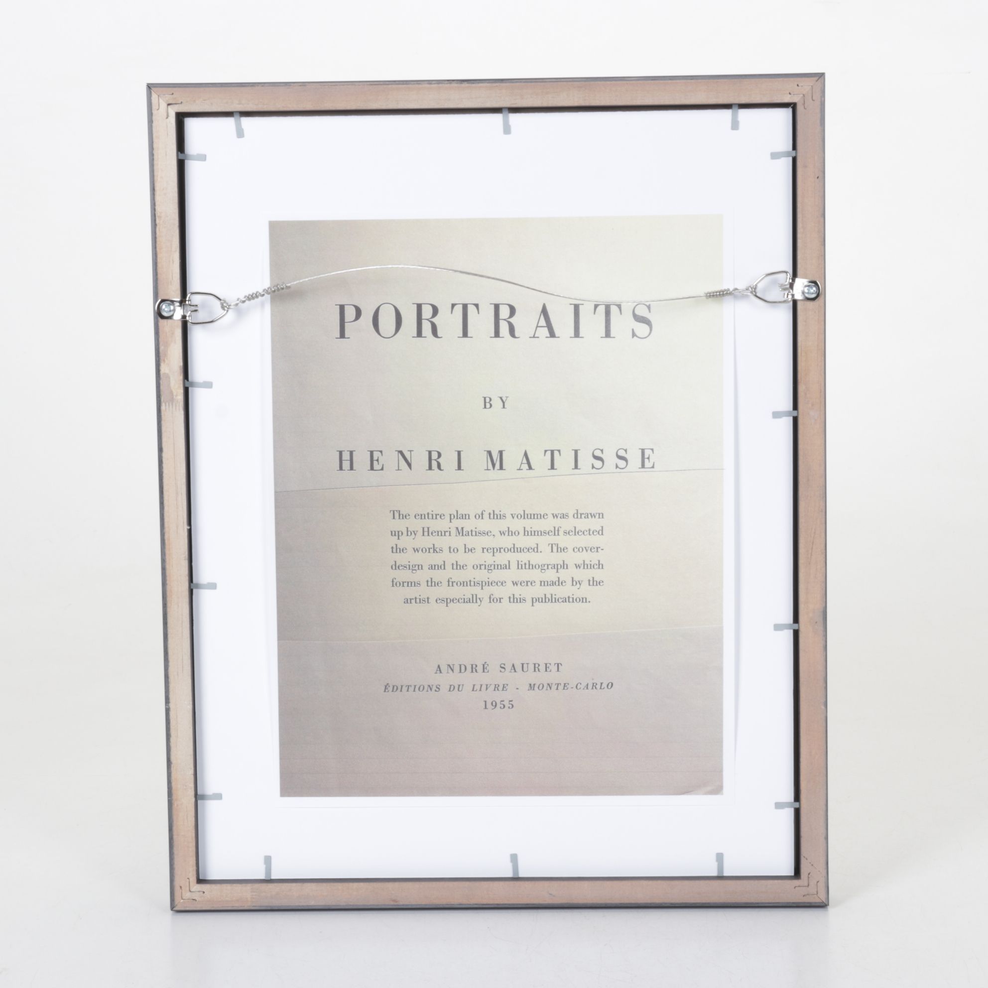 Photogravure after Henri Matisse Portrait "Homme Tranquille"