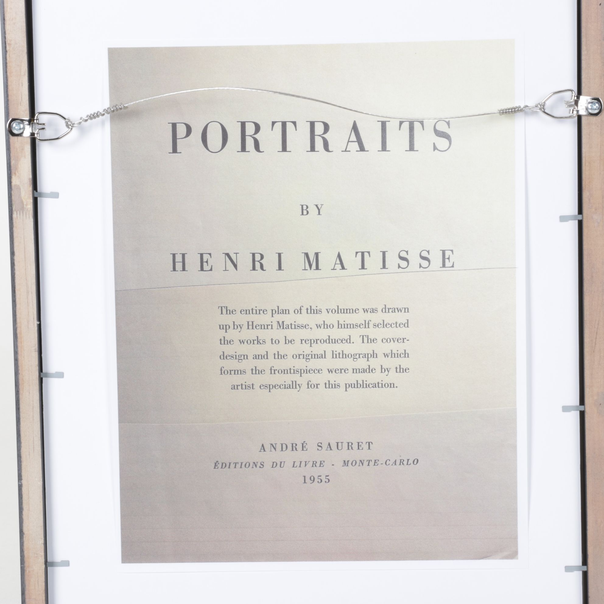 Photogravure after Henri Matisse Portrait "Homme Tranquille"