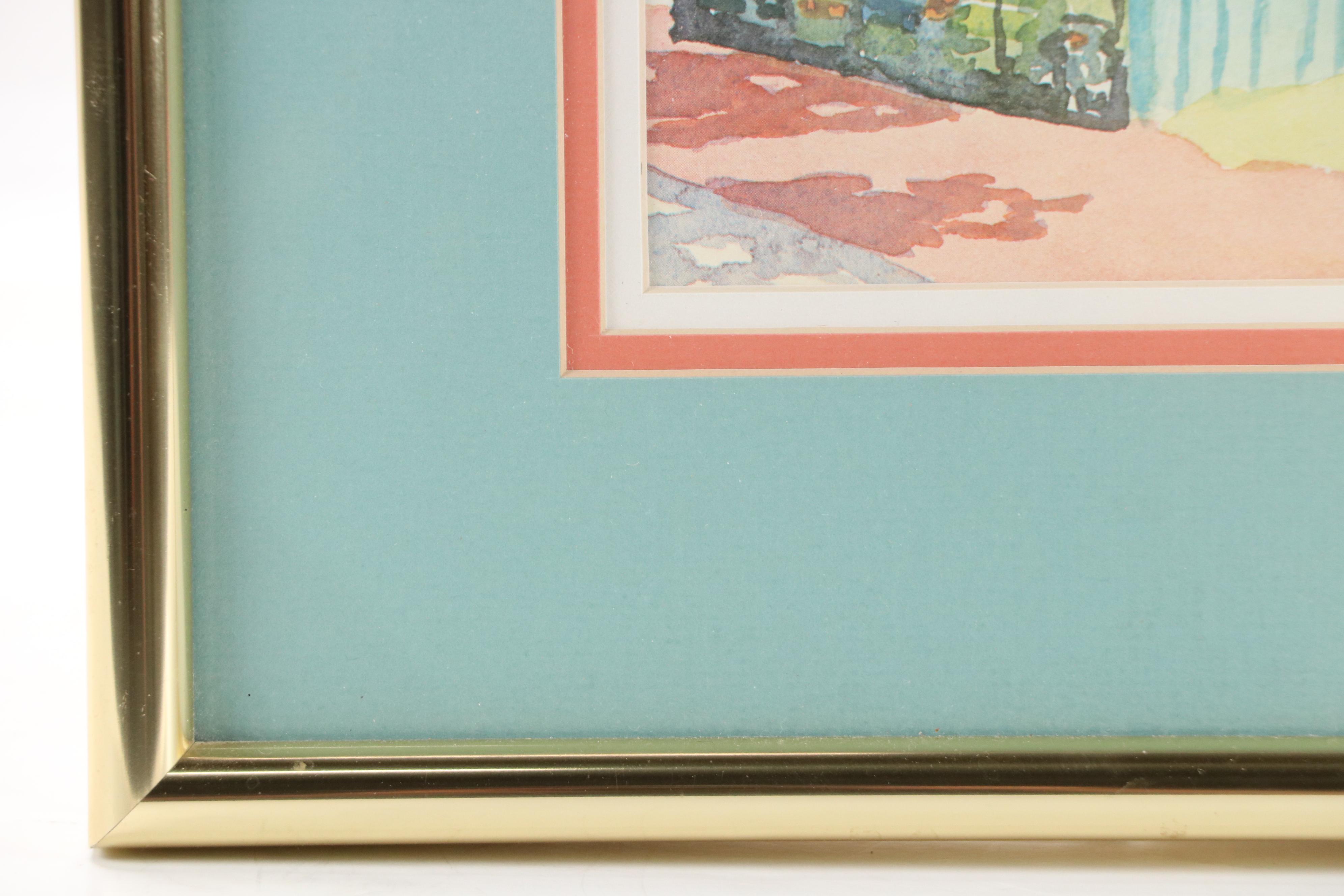 After Alice Steer Wilson Offset Lithograph "Washington Street, Cape May"