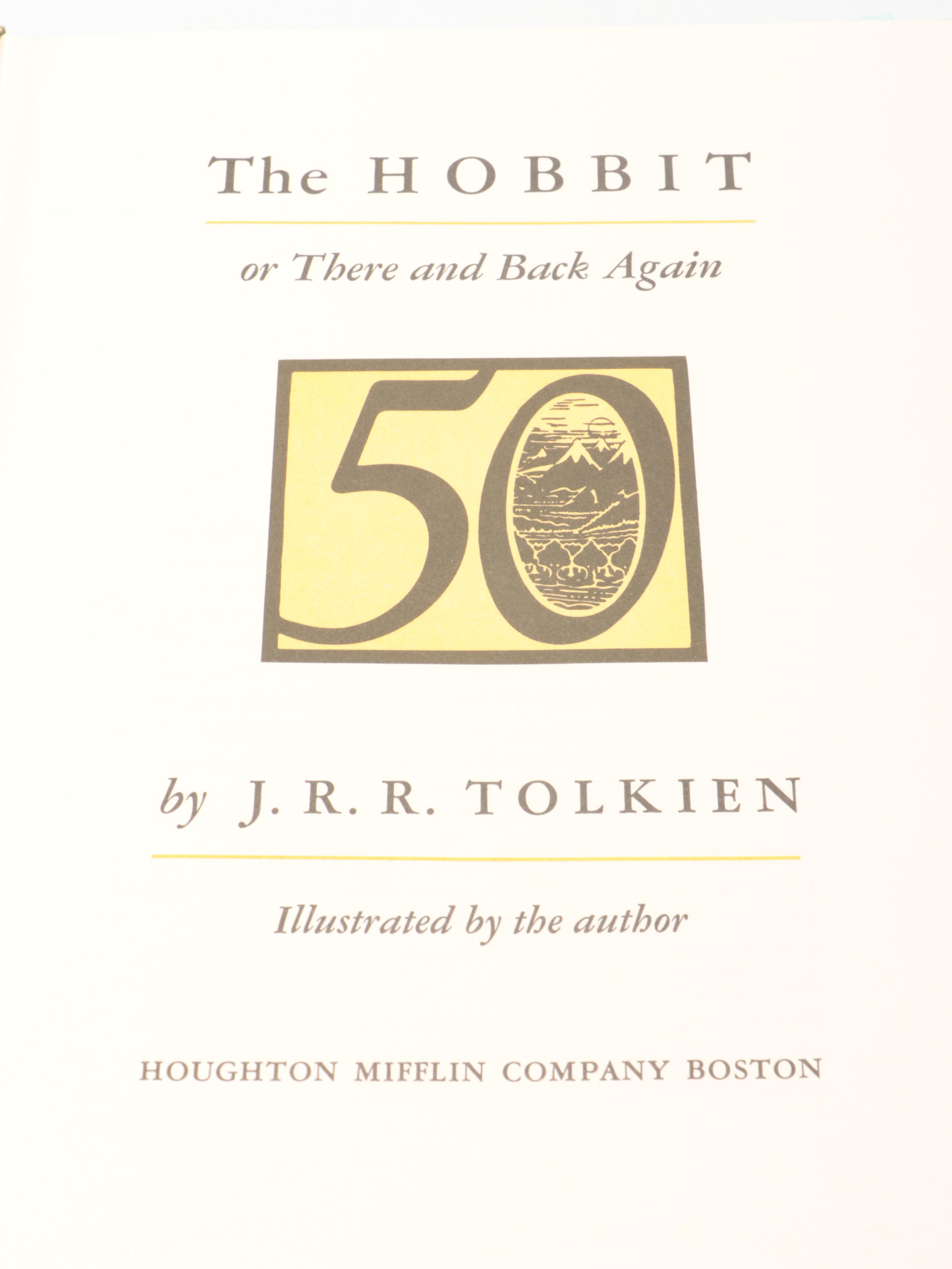 50th Anniversary Edition "The Hobbit" by J. R. R. Tolkien, 1987