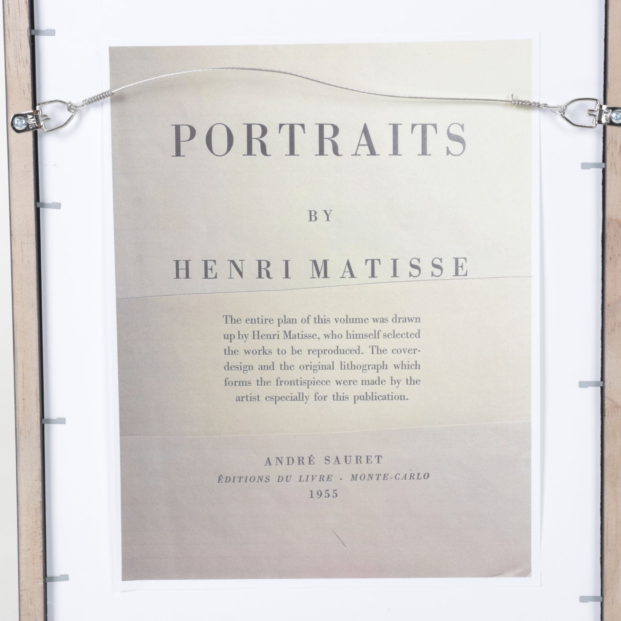 Photogravure after Henri Matisse Portrait "Le Masque de Cérémonie"