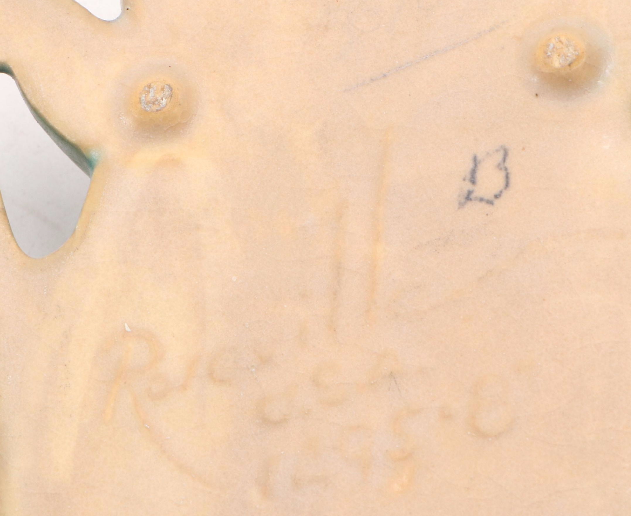 Roseville Pottery "Apple Blossom" Hanging Planter and "Clematis" Wall Pocket