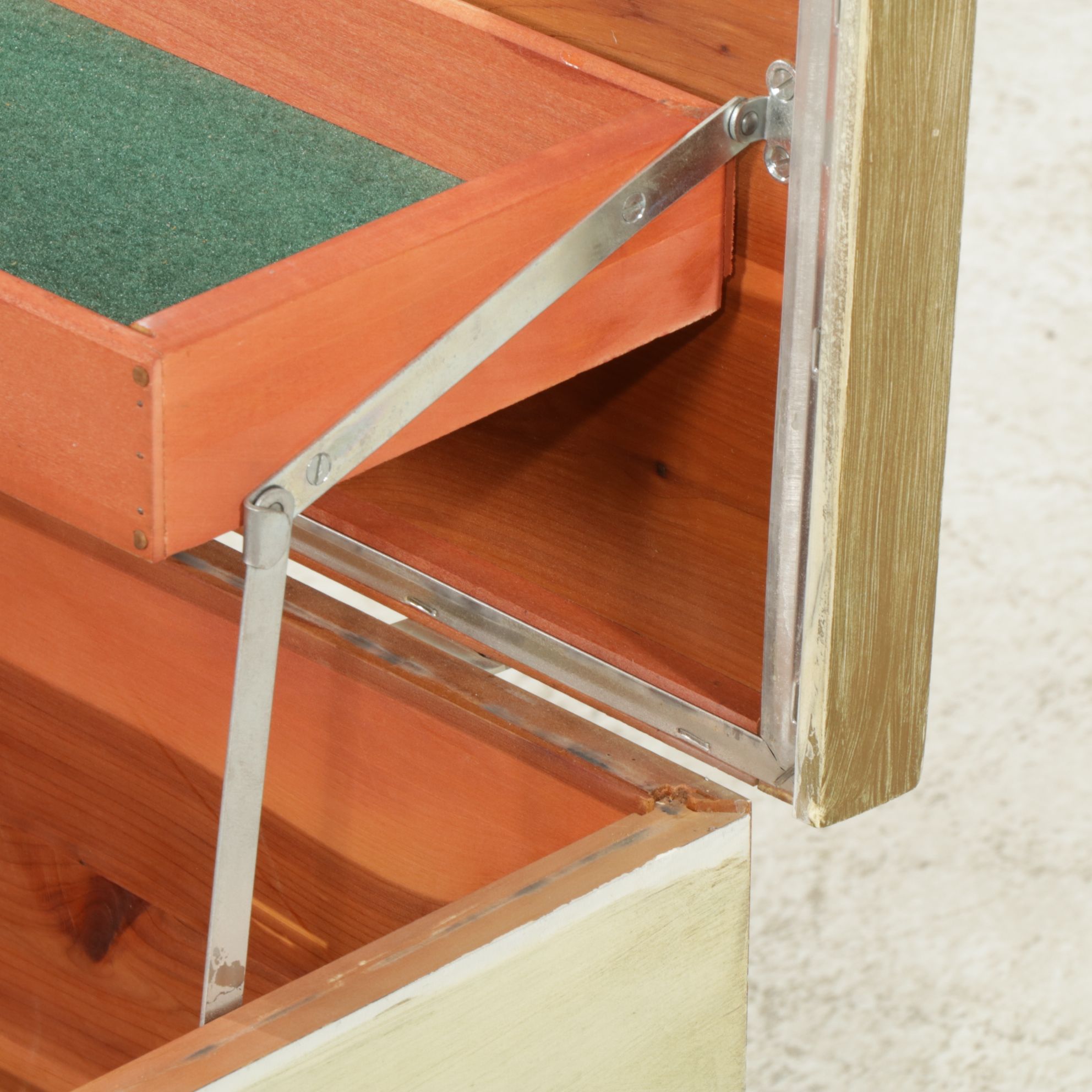 Lane Mid Century Modern Painted Cedar-Lined Blanket Chest