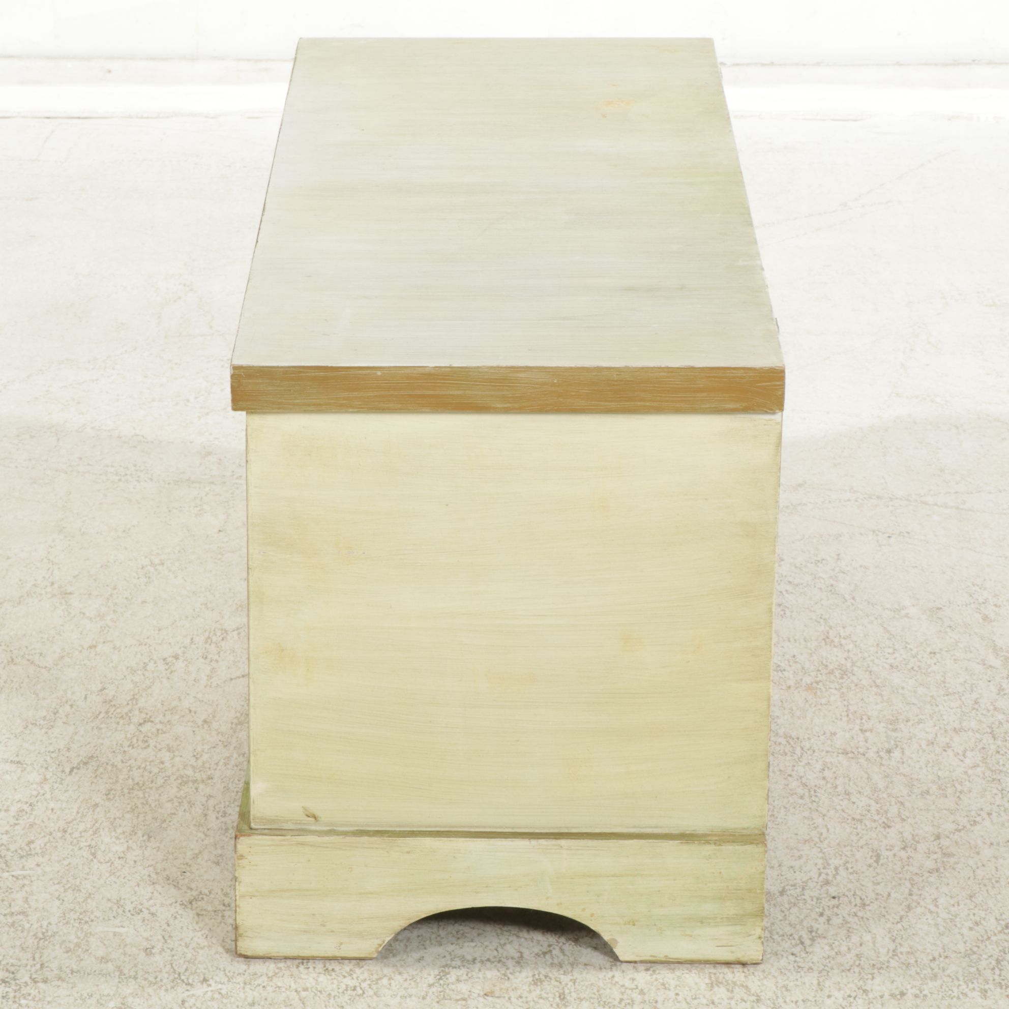 Lane Mid Century Modern Painted Cedar-Lined Blanket Chest