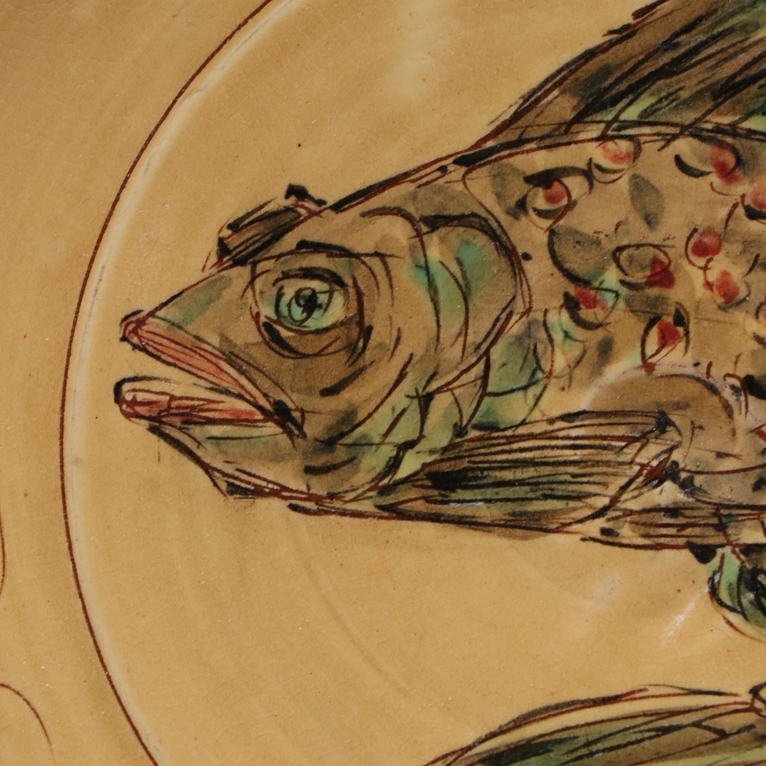 Diane Kenney Earthenware Fish Plate