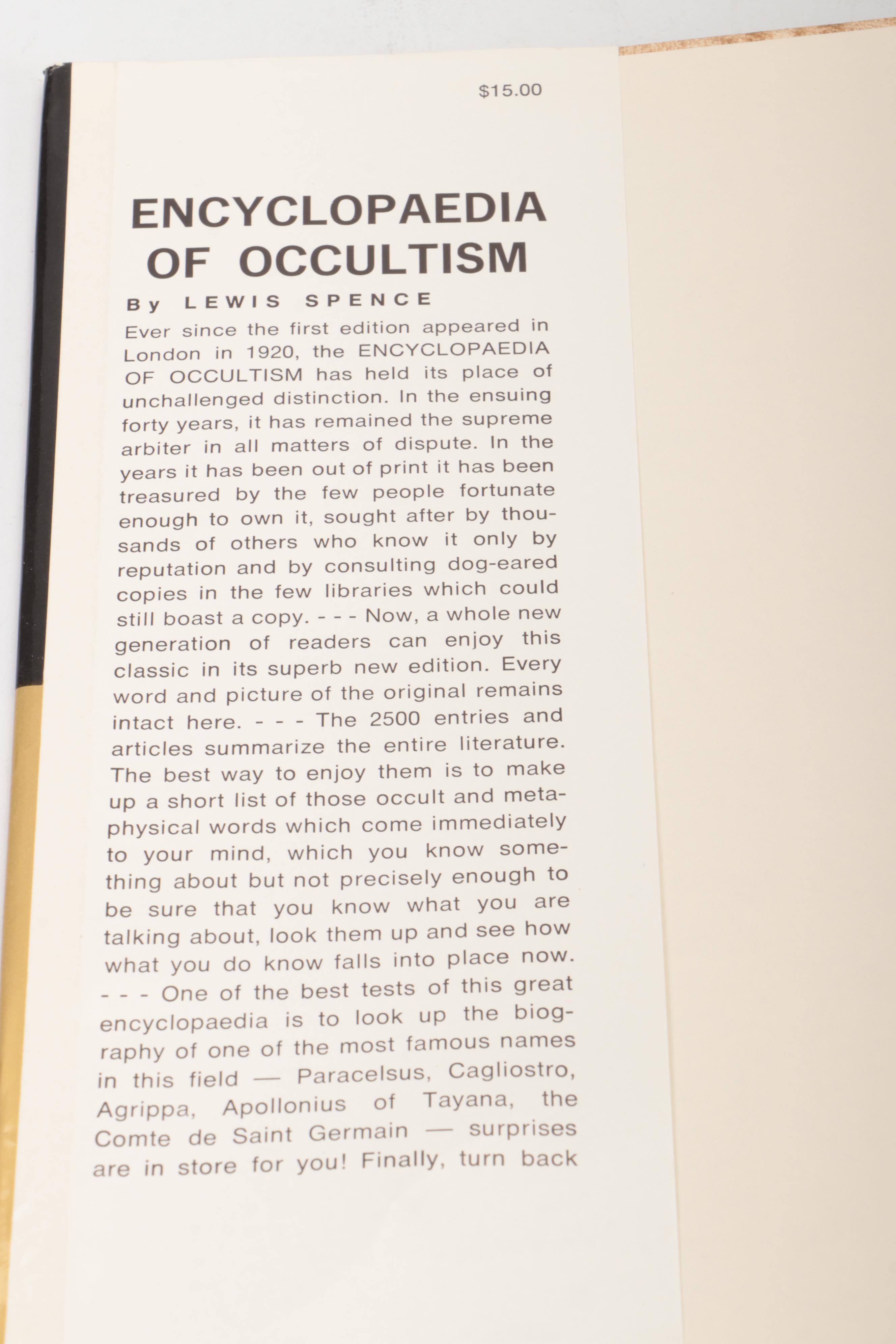 Illustrated "An Encyclopaedia of Occultism" by Lewis Spence, 1960