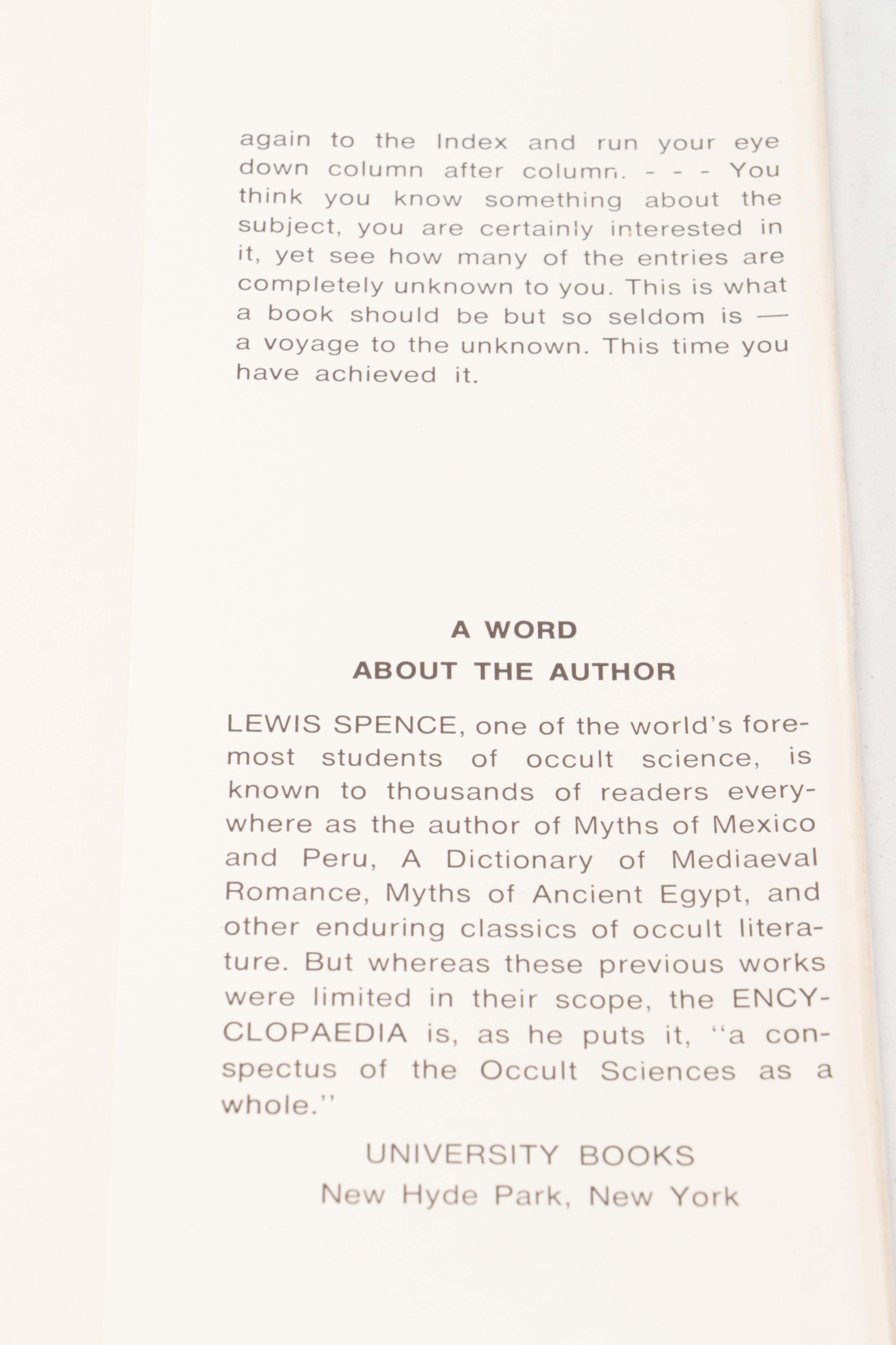 Illustrated "An Encyclopaedia of Occultism" by Lewis Spence, 1960