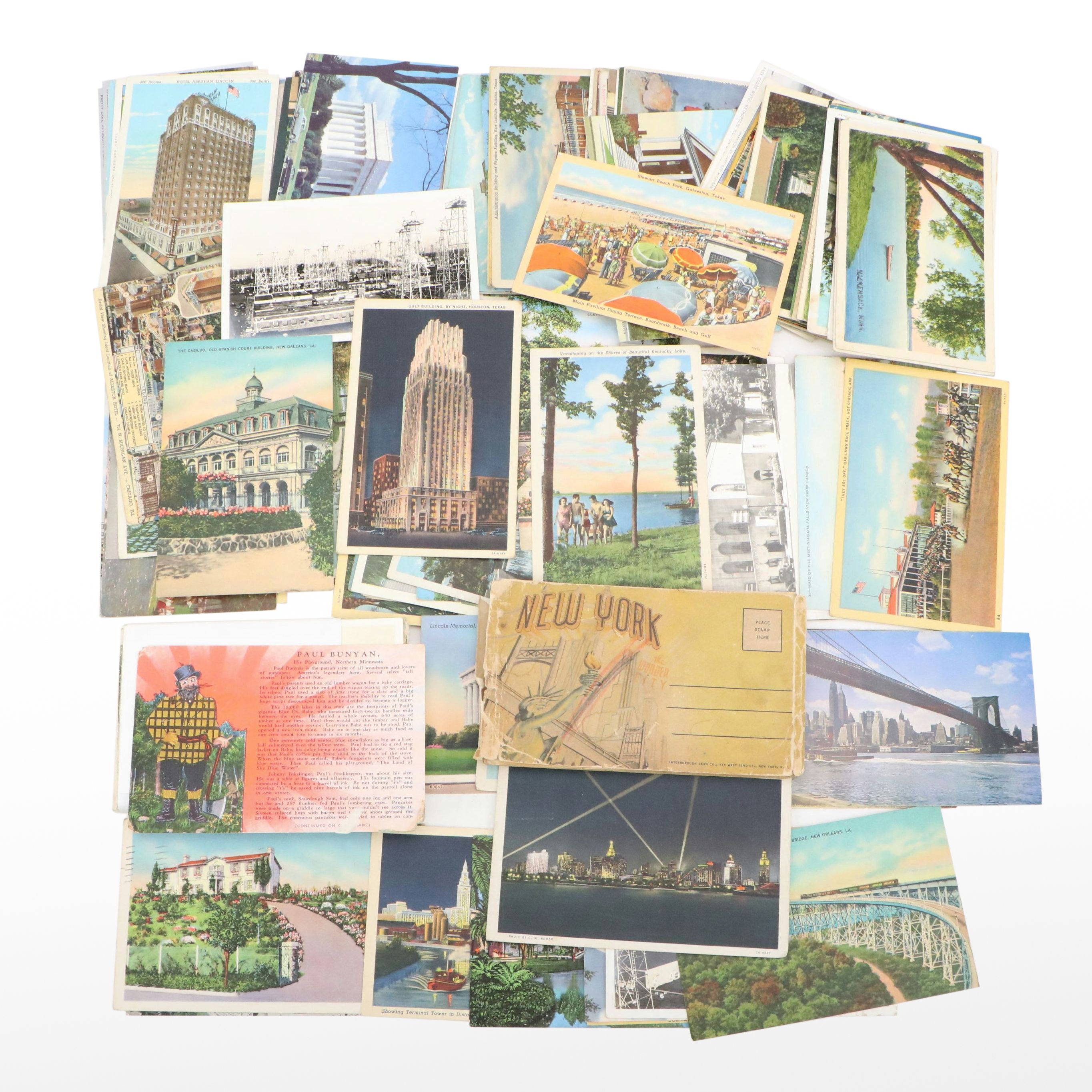 New York, New Orleans, Galveston with Other Souvenir Postcards