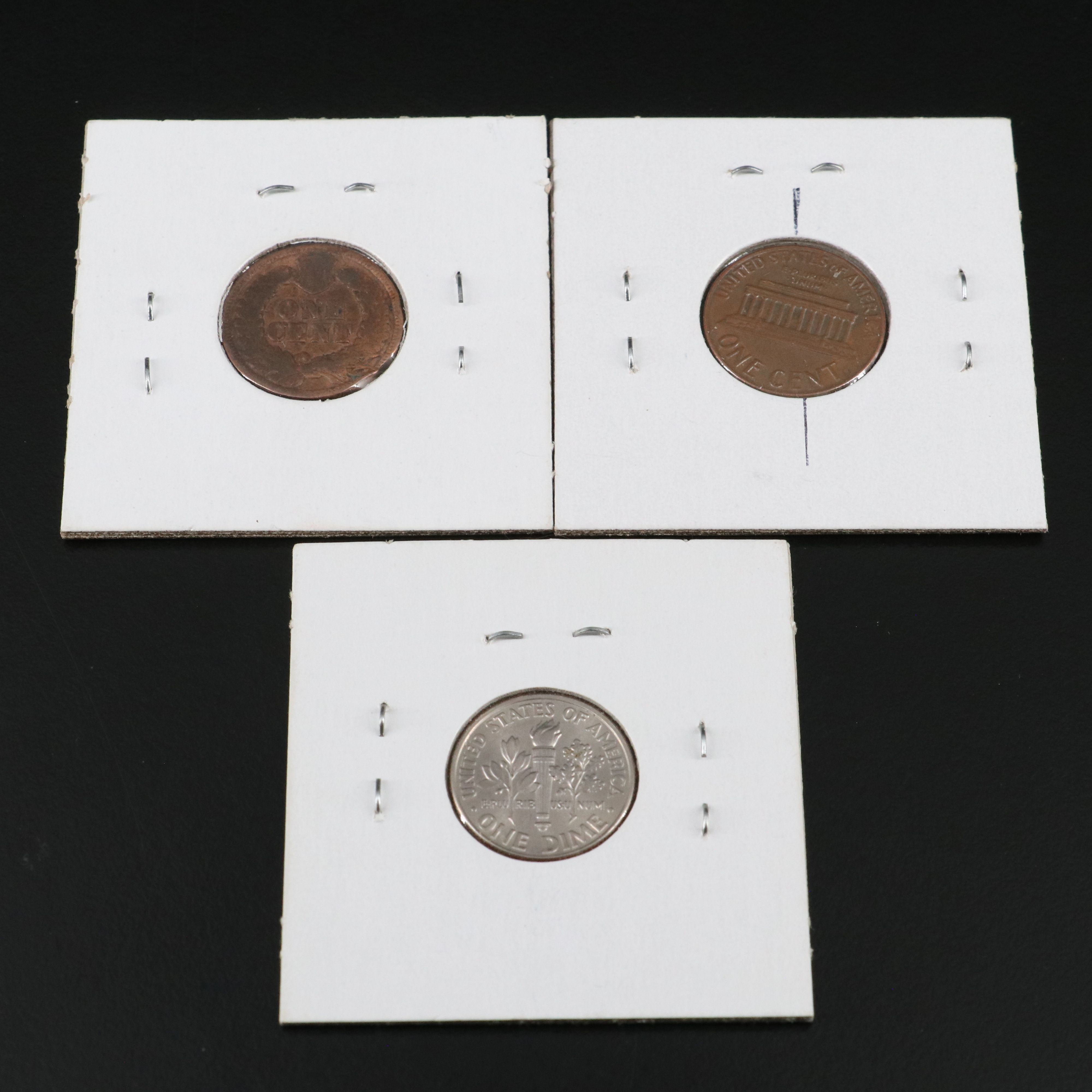 Collection of Eight U.S. Coins with minor Varieties or Errors