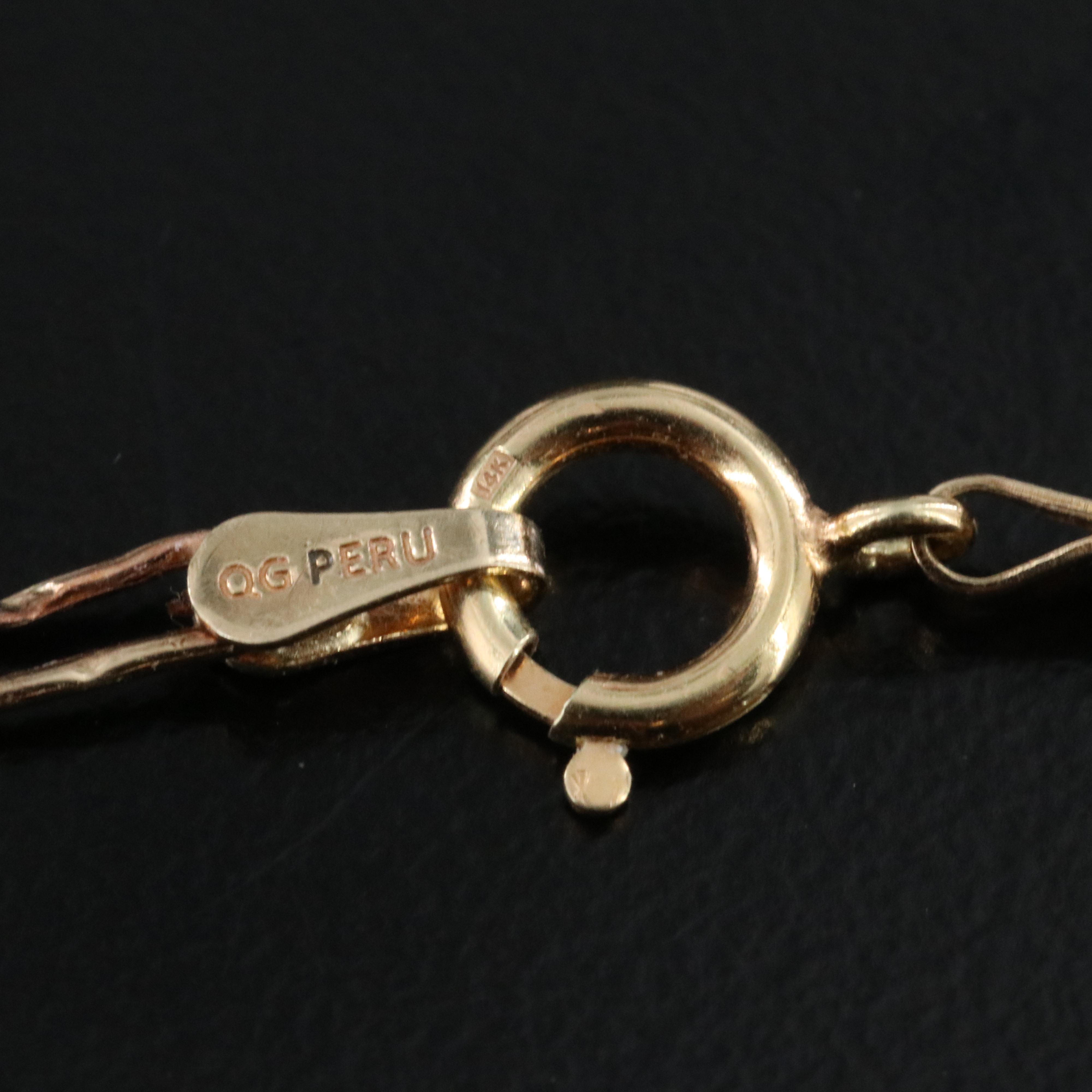 10K Figaro Chain Necklace