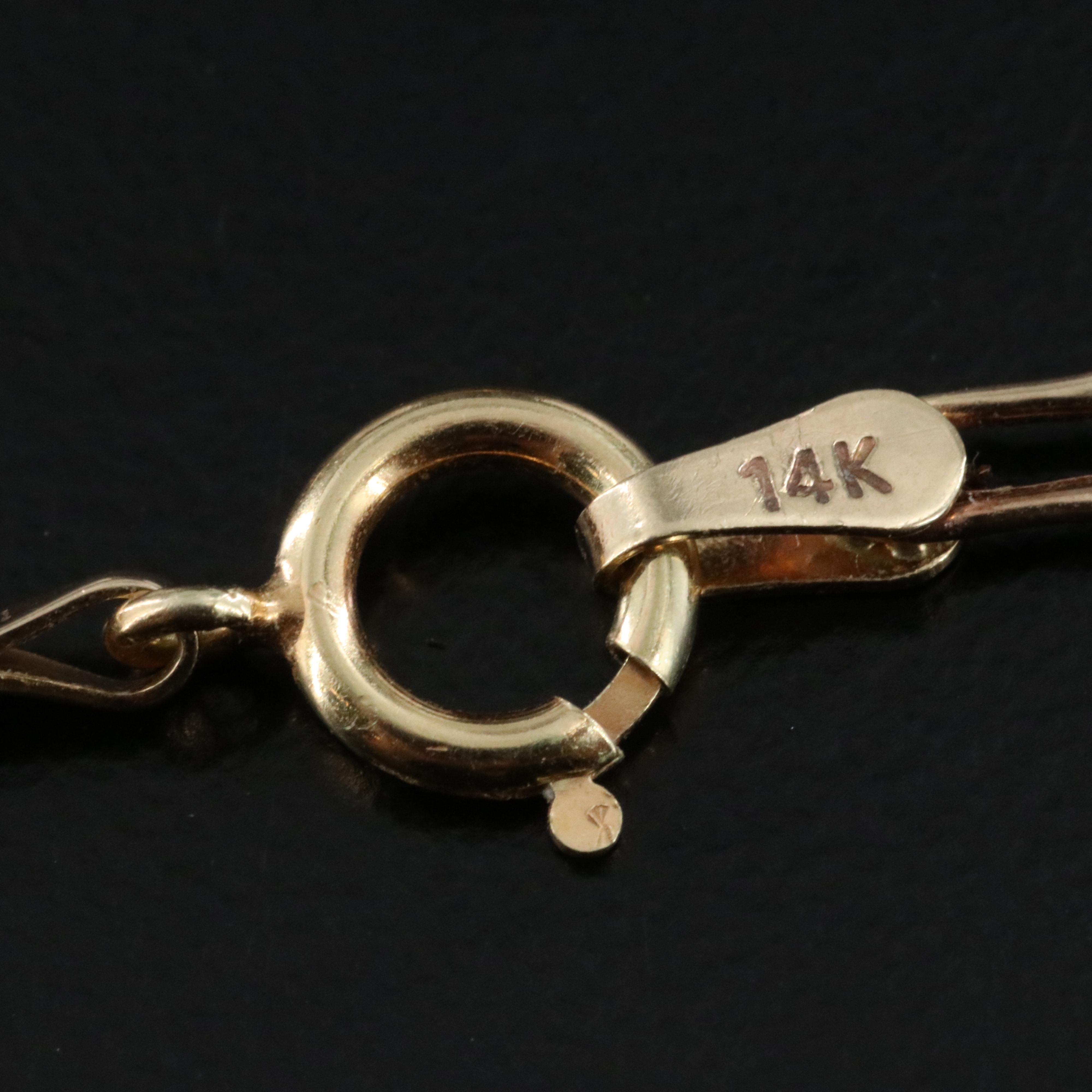 10K Figaro Chain Necklace