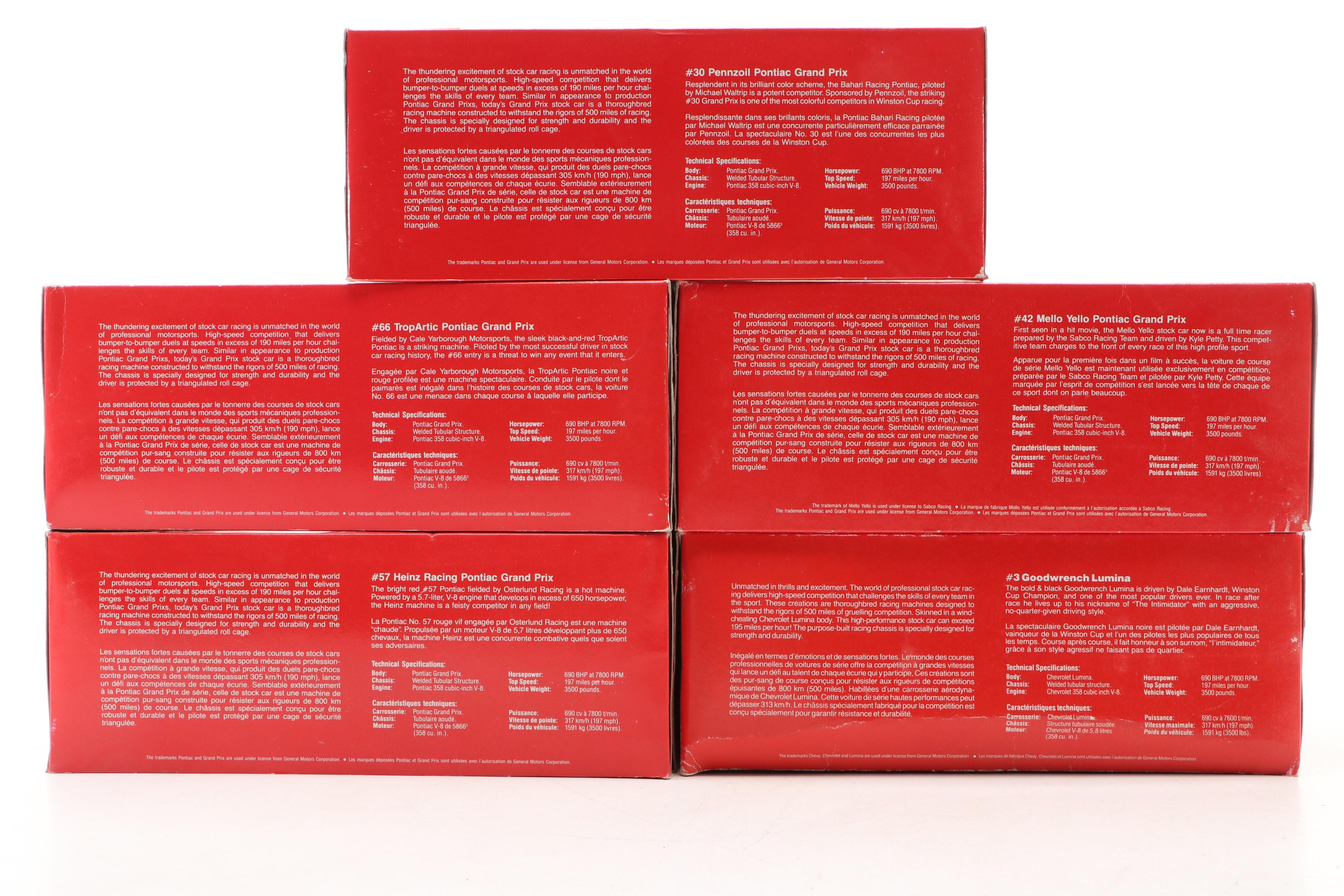 Revell "Heinz Pontiac #57," "Mello Yello Pontiac #42" and More Model Cars, 1991