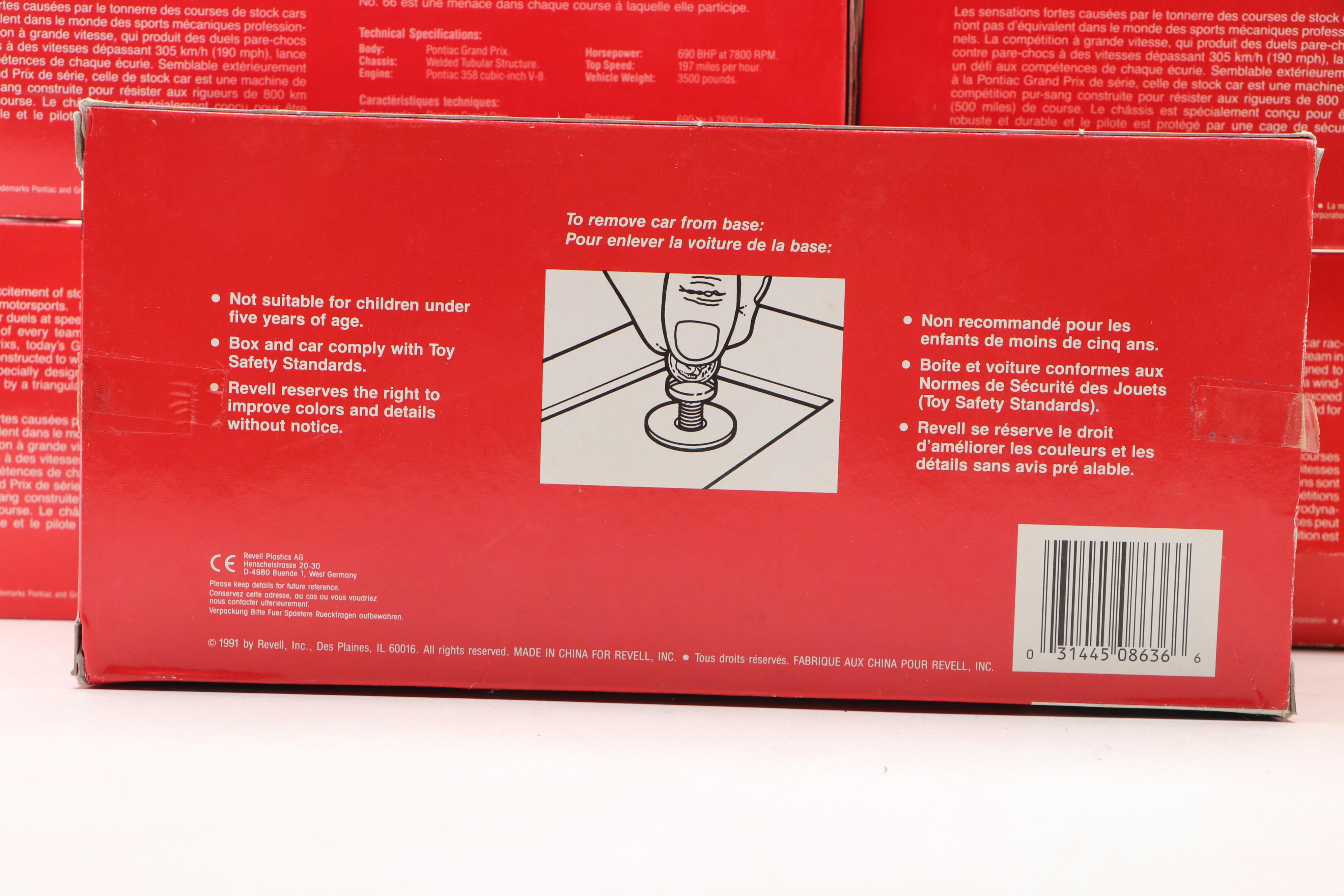 Revell "Heinz Pontiac #57," "Mello Yello Pontiac #42" and More Model Cars, 1991