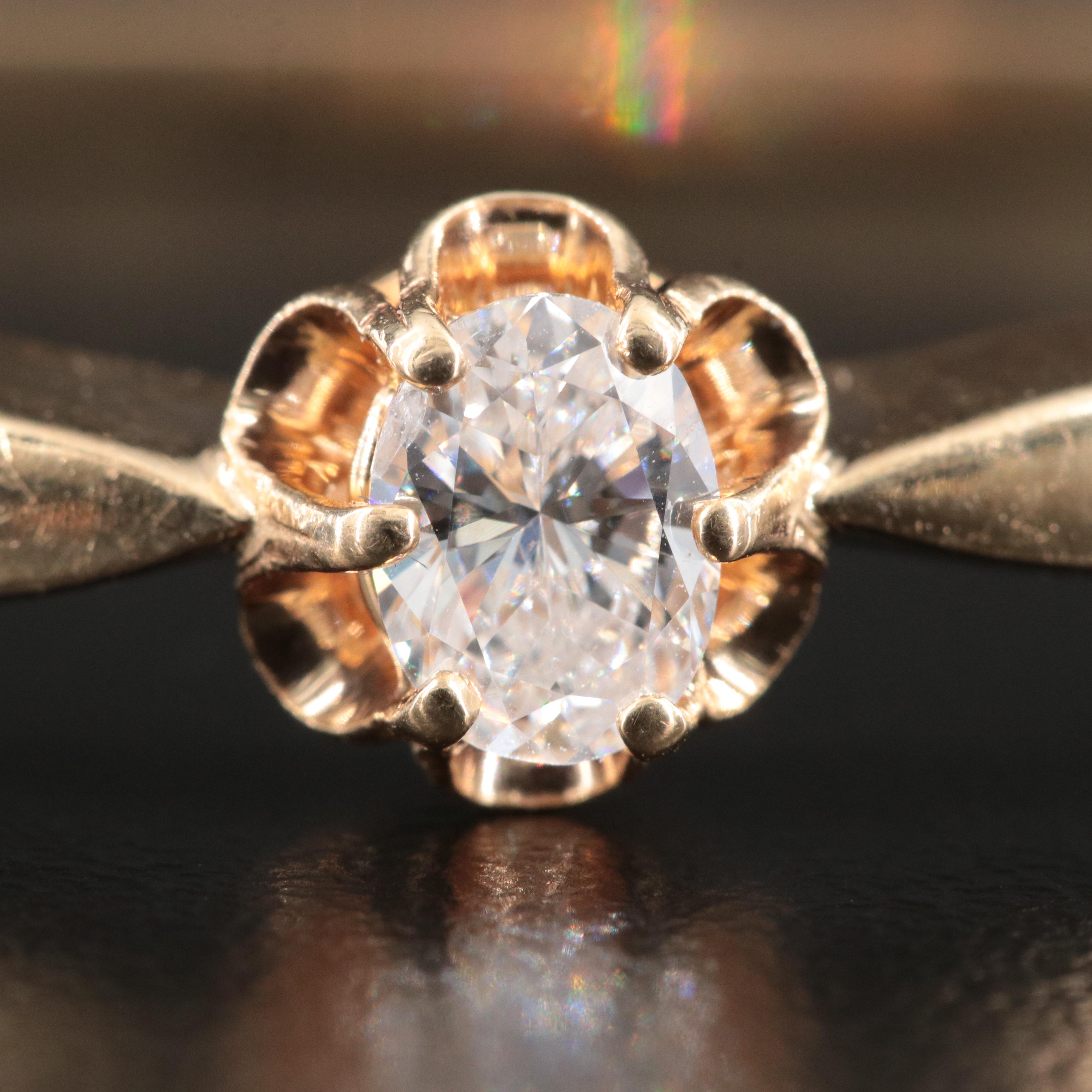 14K 0.47 CT Diamond Hinged Bangle Bracelet