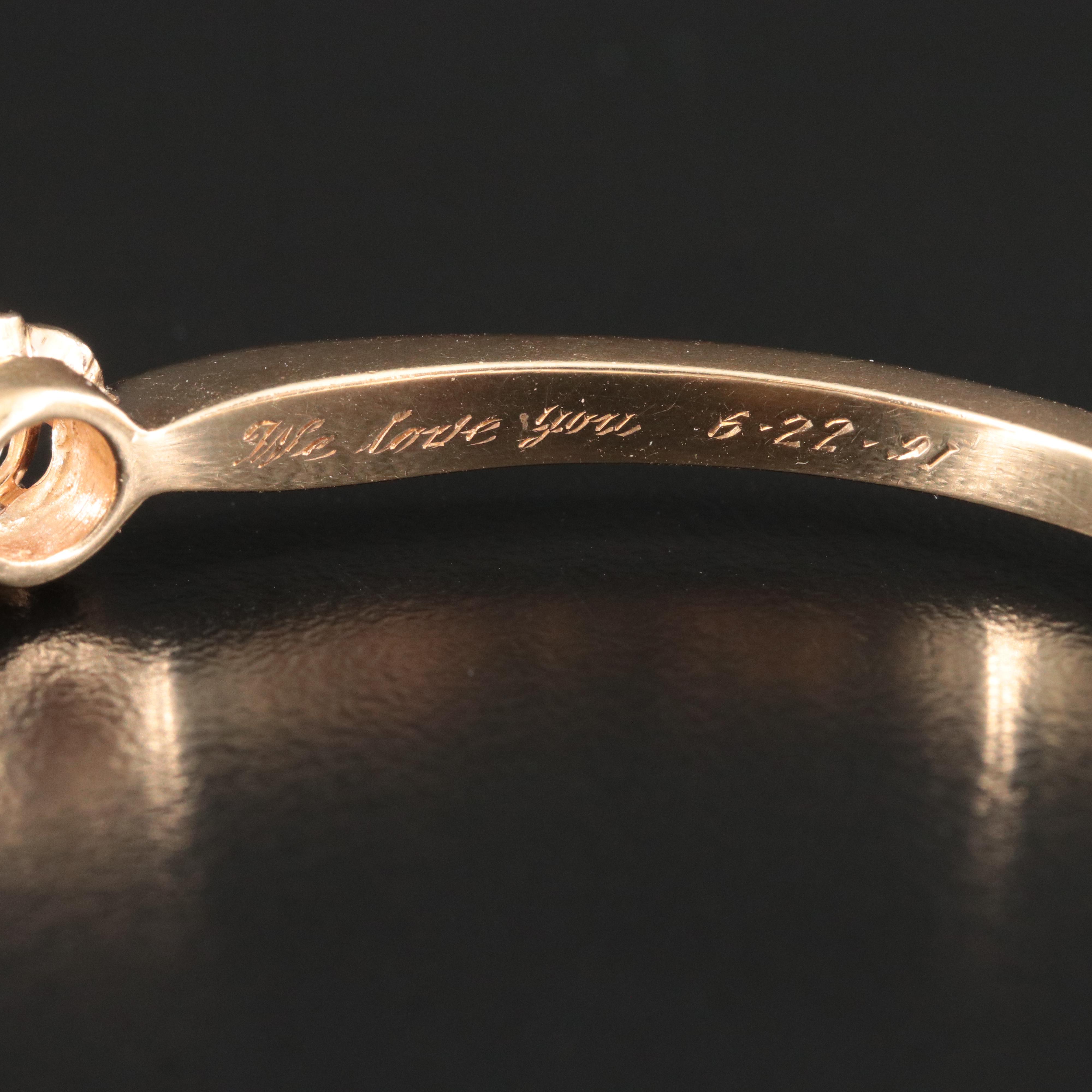 14K 0.47 CT Diamond Hinged Bangle Bracelet