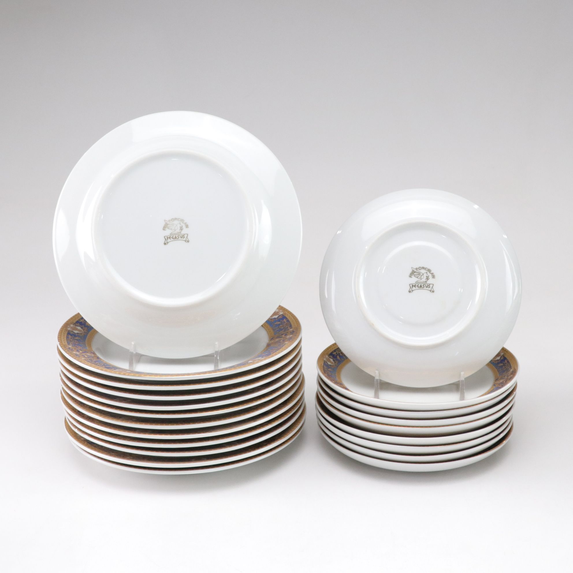 Pegasus Porcelain Dinnerware Set for Twelve Diners & More