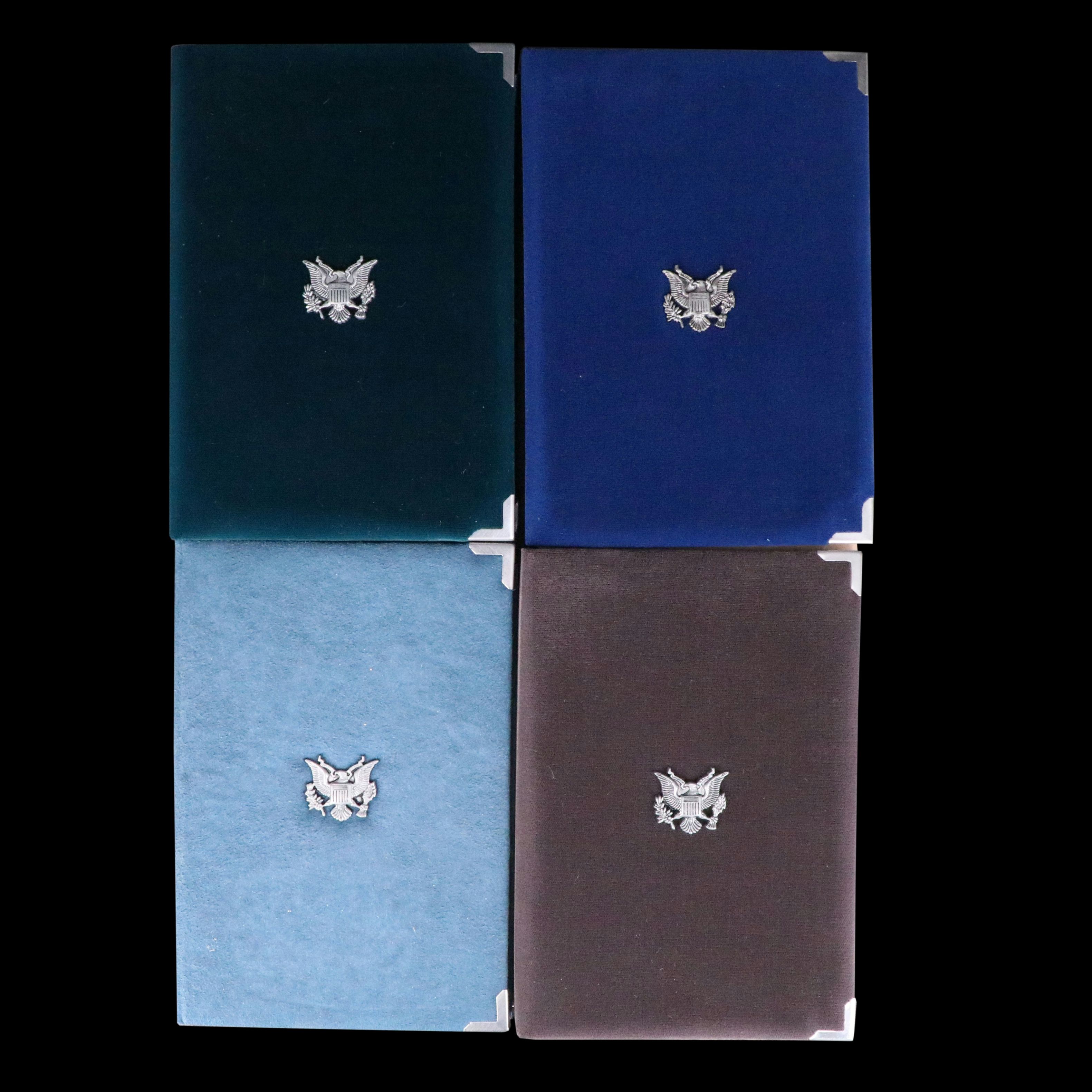 Four U.S. Prestige Proof Sets: 1987, 1989, 1990, and 1993