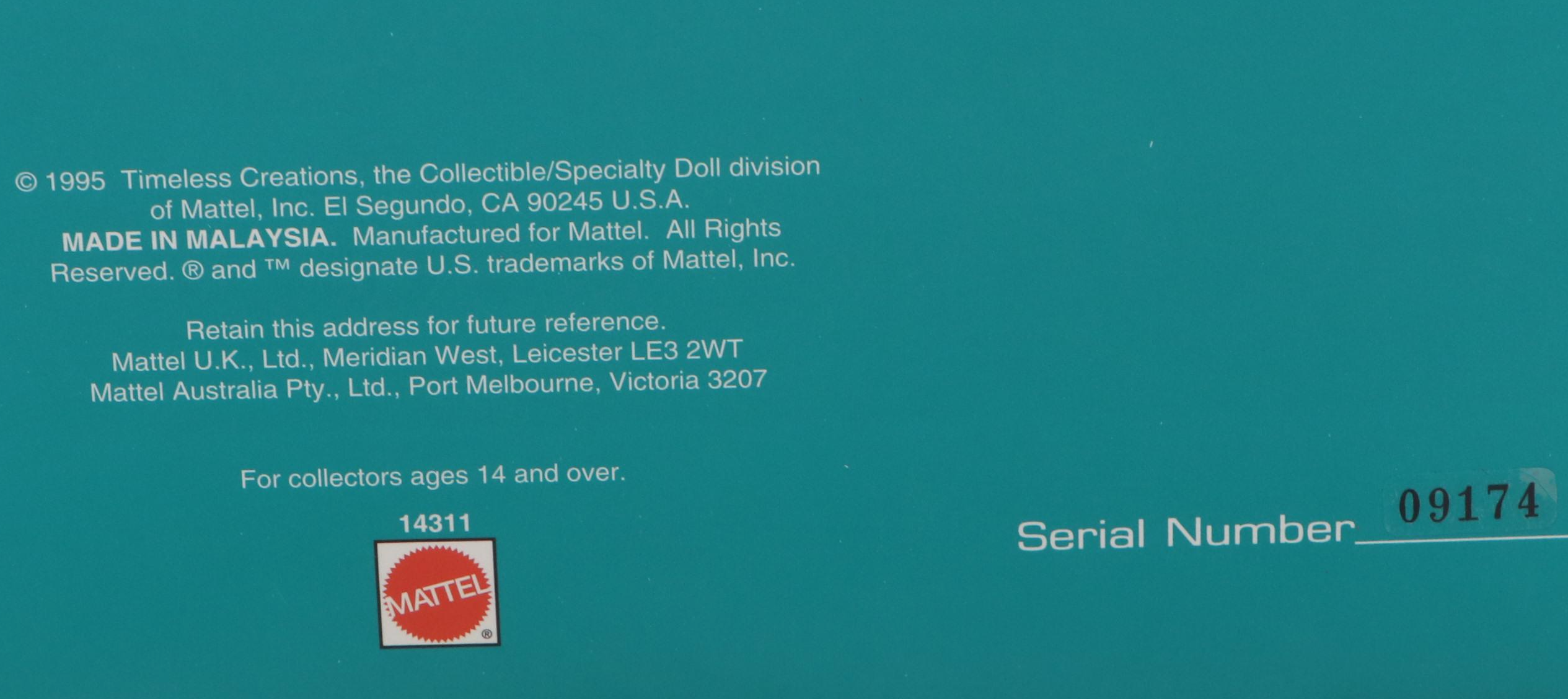 Holiday Jewel Porcelain Barbie Doll