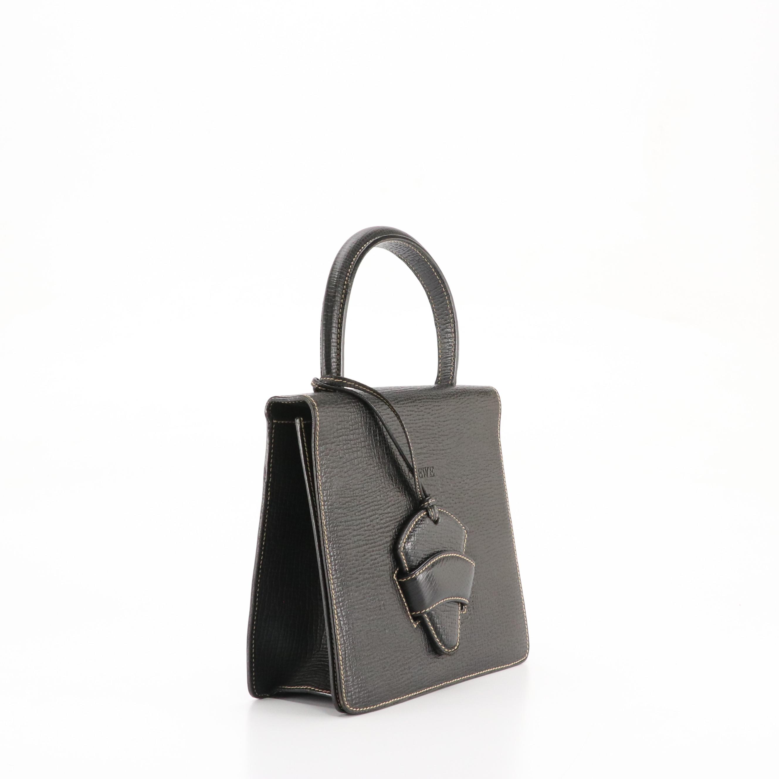Loewe Barcelona Top Handle Bag in Leather