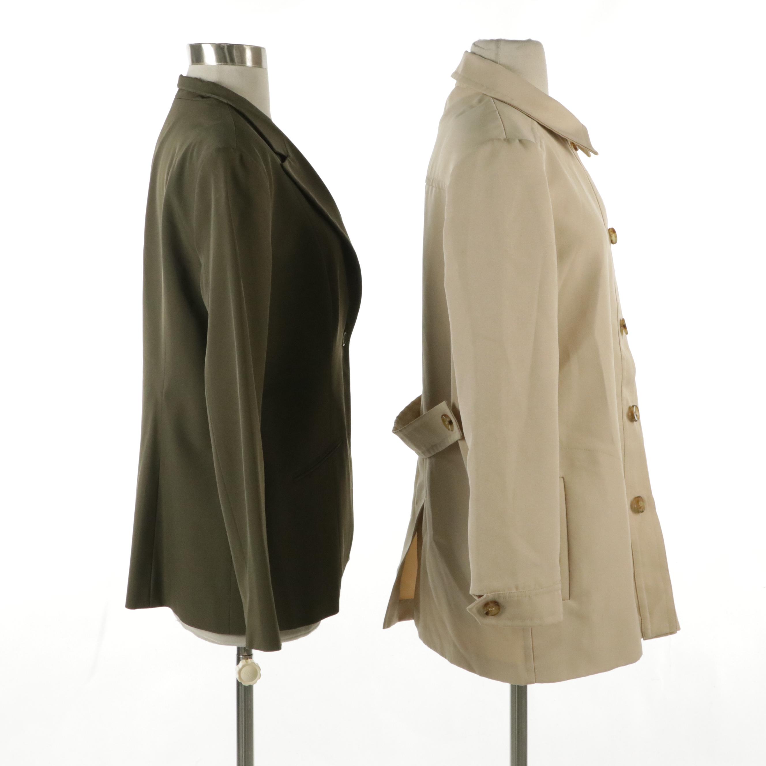 Jenne Maac Single Button Blazer and Sportmax Button-Front Jacket