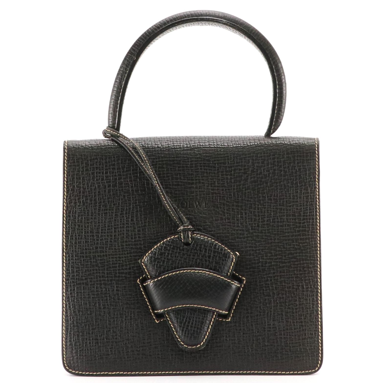 Loewe Barcelona Top Handle Bag in Leather