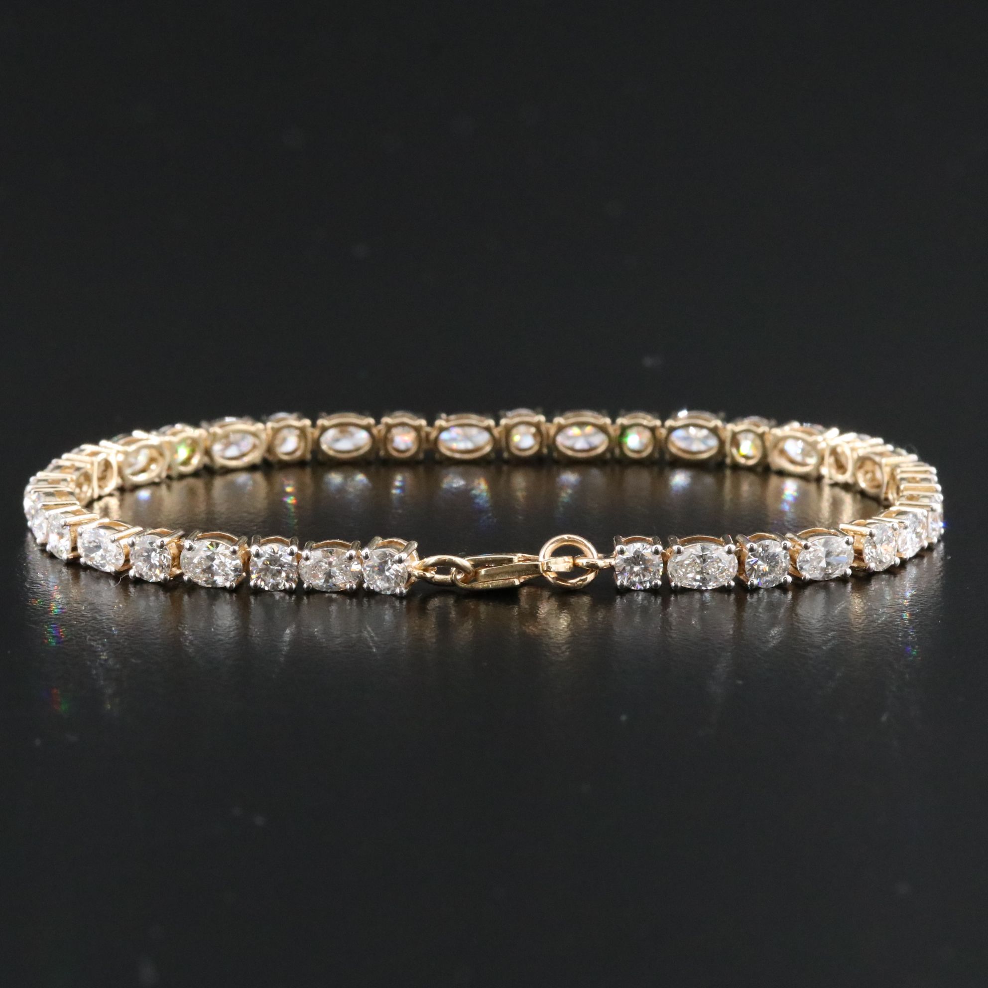14K 7.32 CTW Lab Grown Diamond Bracelet