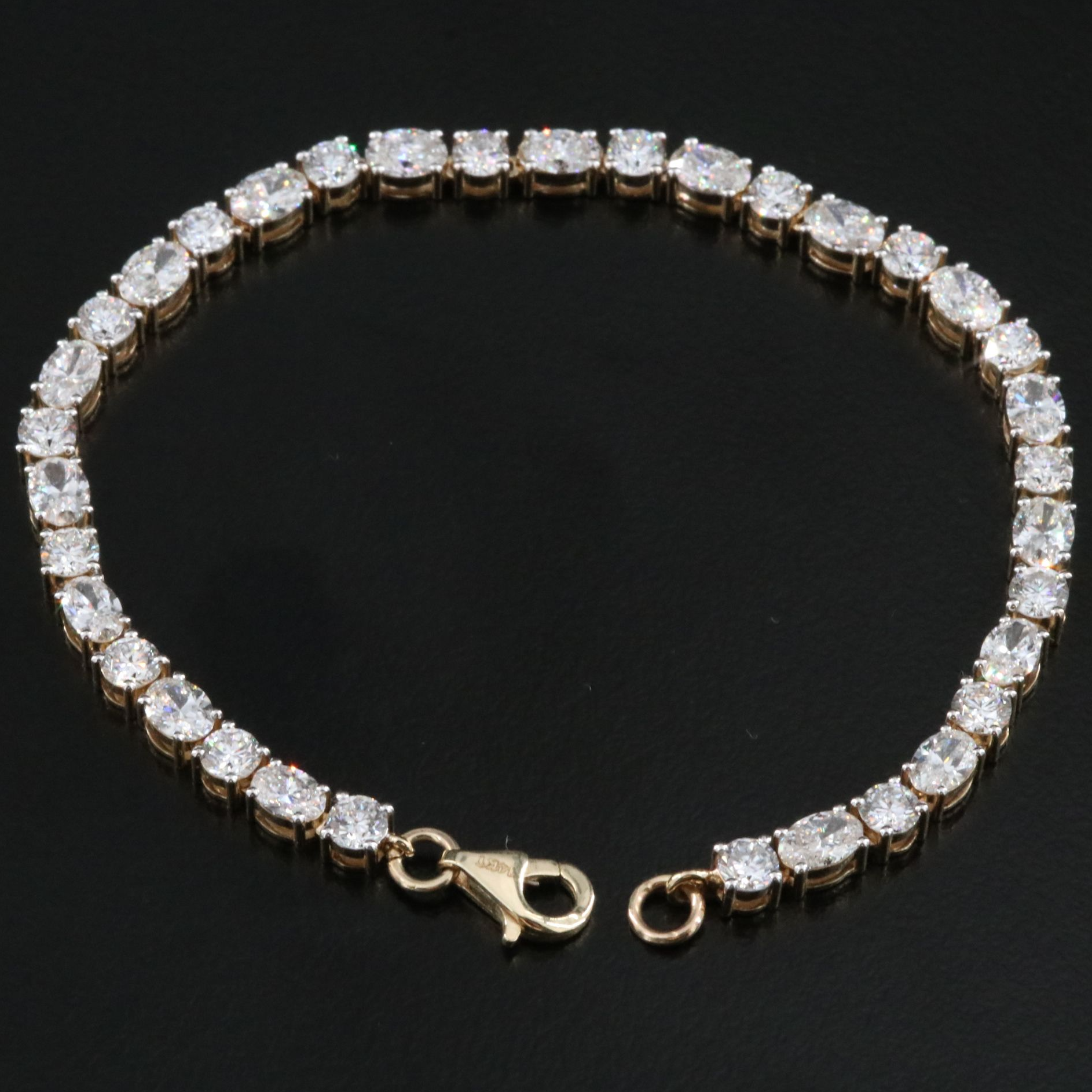 14K 7.32 CTW Lab Grown Diamond Bracelet