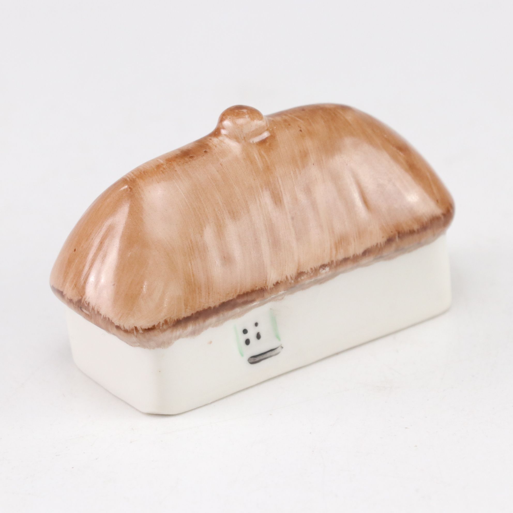 Fenton Pink Ruffle Glass Rose Bowl, Irish Dresden Cottage & Flower Teapot Box