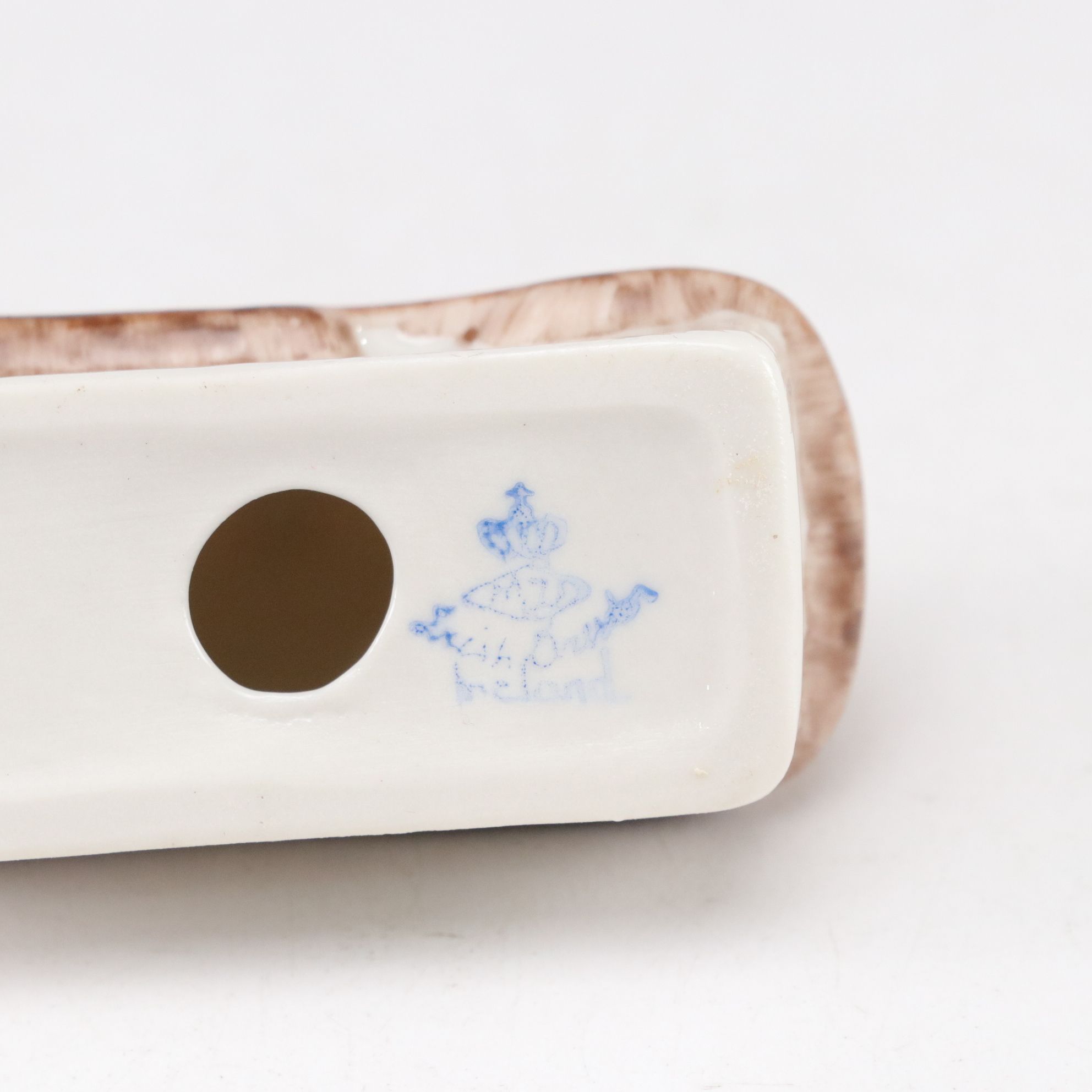 Fenton Pink Ruffle Glass Rose Bowl, Irish Dresden Cottage & Flower Teapot Box