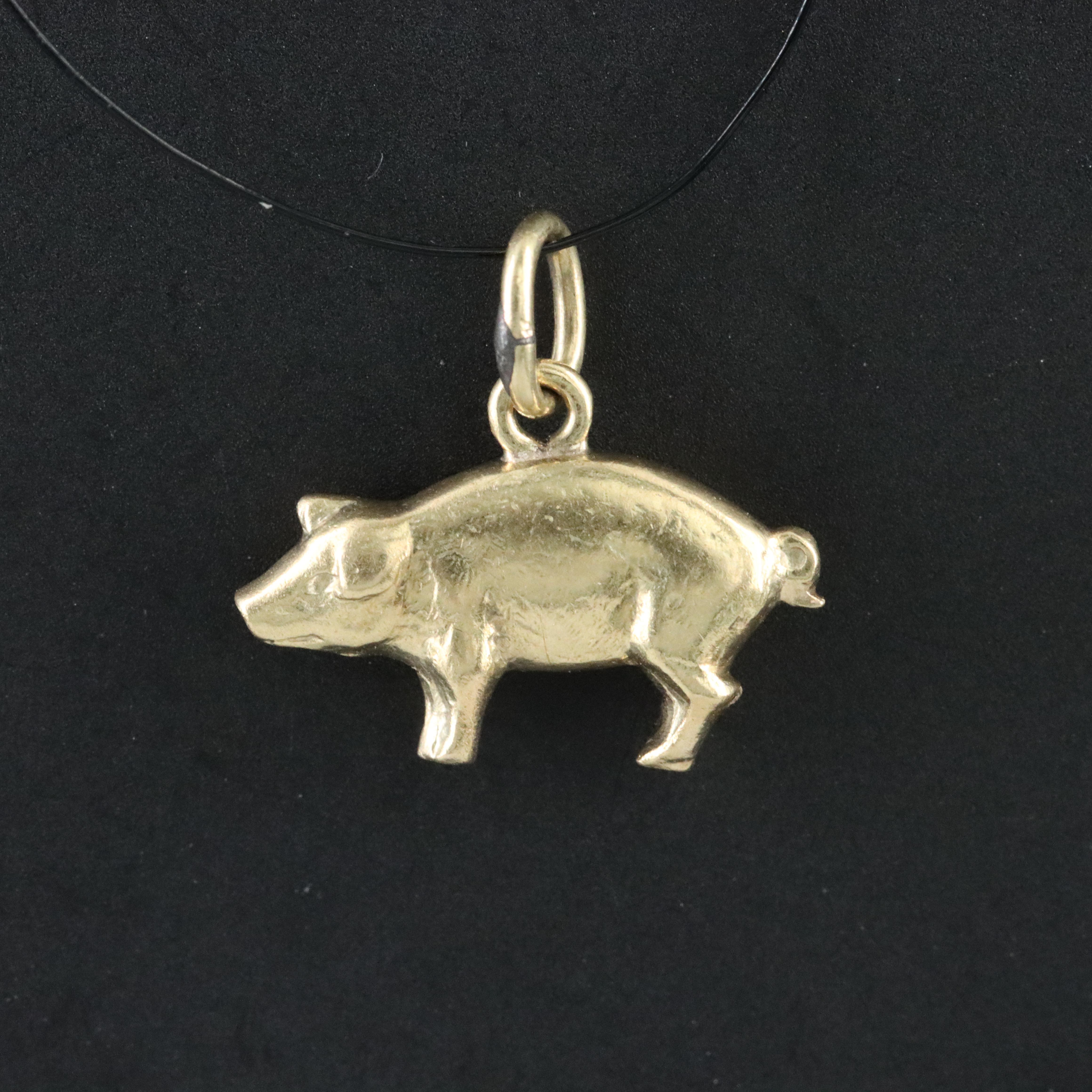 14K Pig Charm