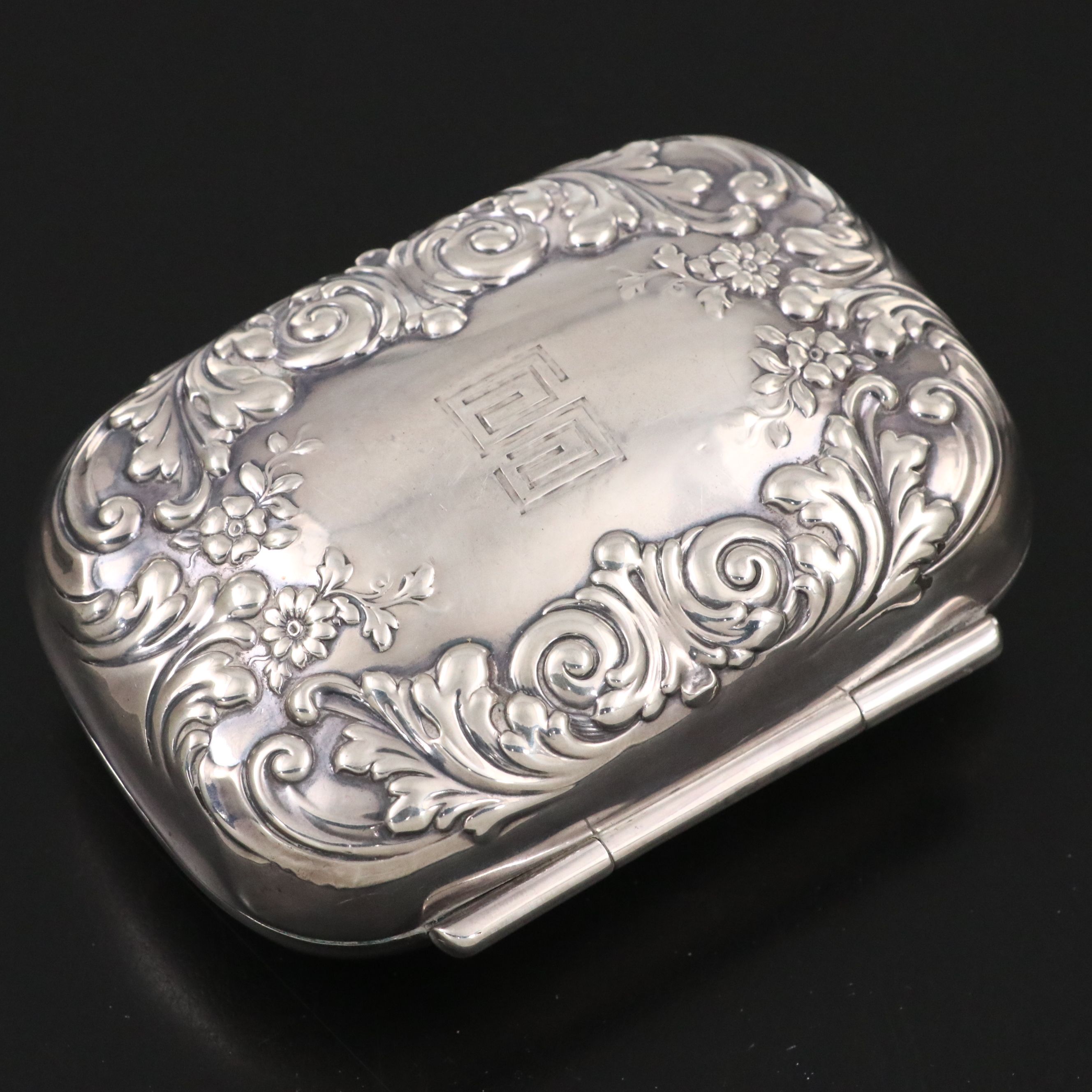 Tiffany & Co. Sterling Silver Travel Soap Box, Early 20th Century