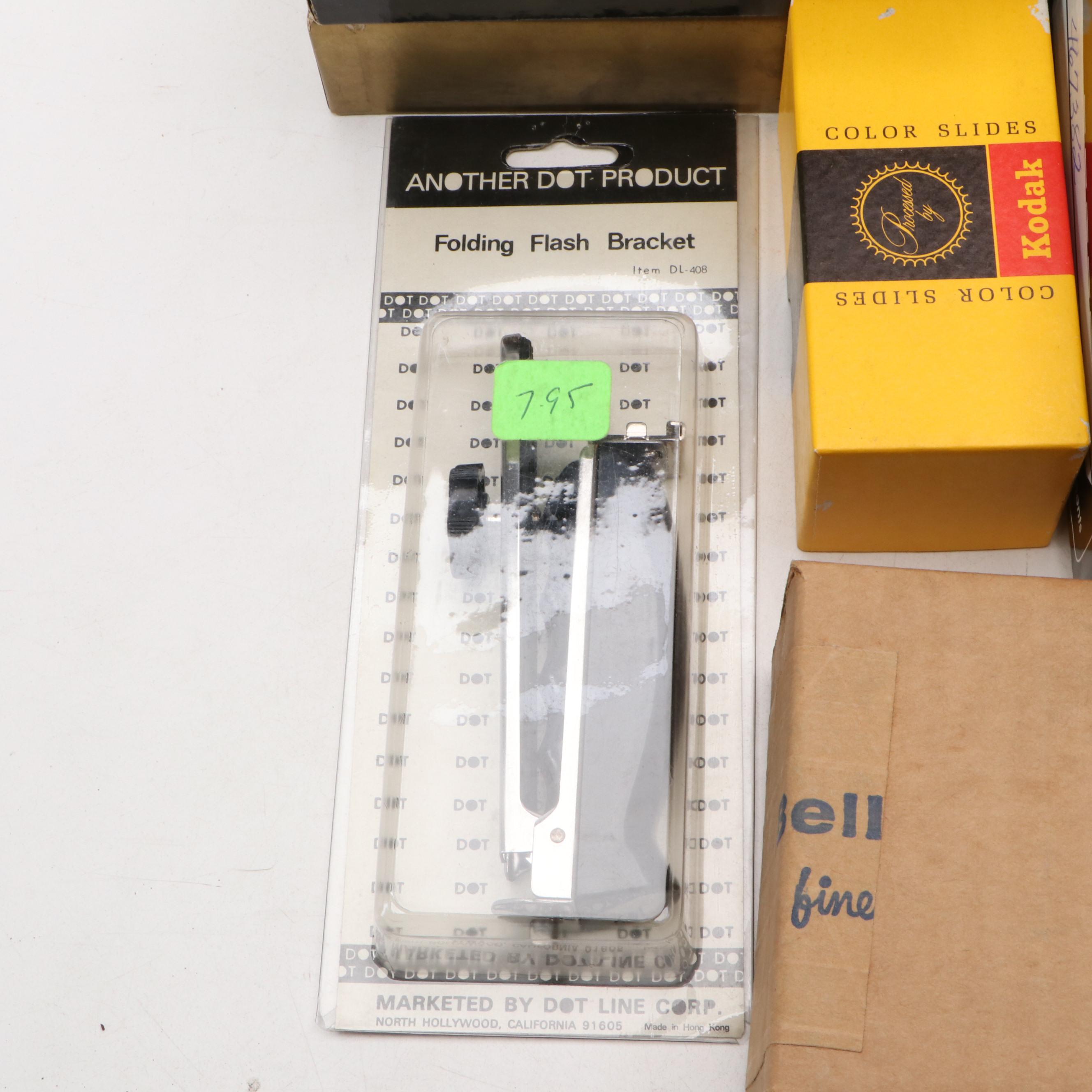 Manon Binoculars, Kodak and Canon Film Slides and Classroom Tools