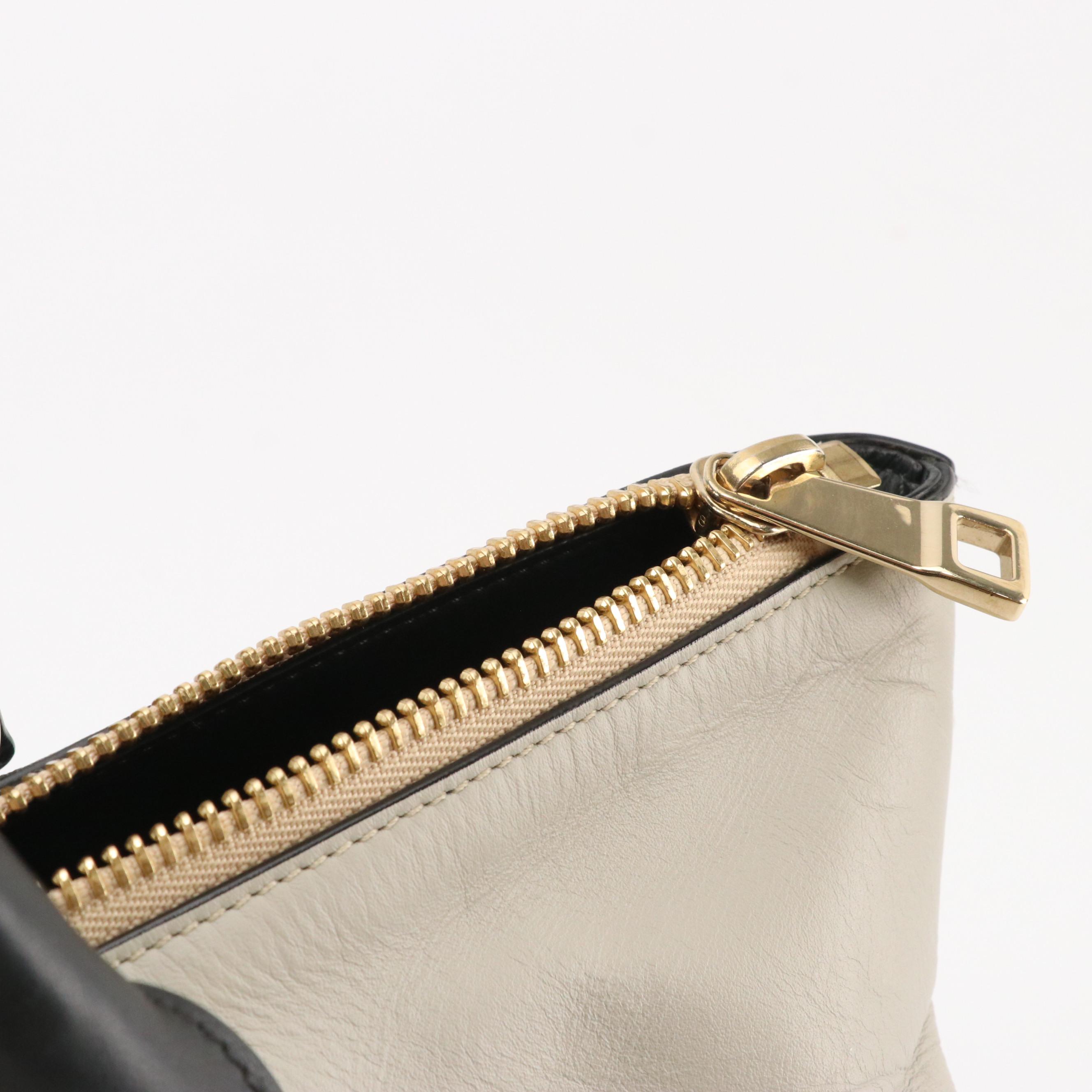 Chloé Baylee Two-Tone Leather Two-Way Tote Bag